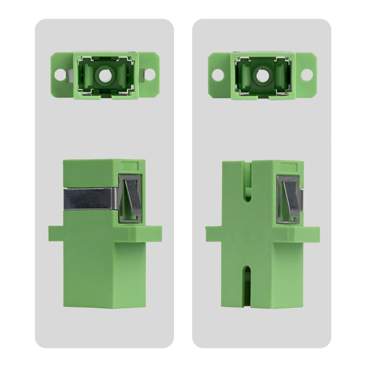 STARTECH.COM Sc To Sc Coupler - Os2 Single Mode Sc Fiber Optic Coupler With Flange - Sc/apc Simplex Adapter - 10 Pack