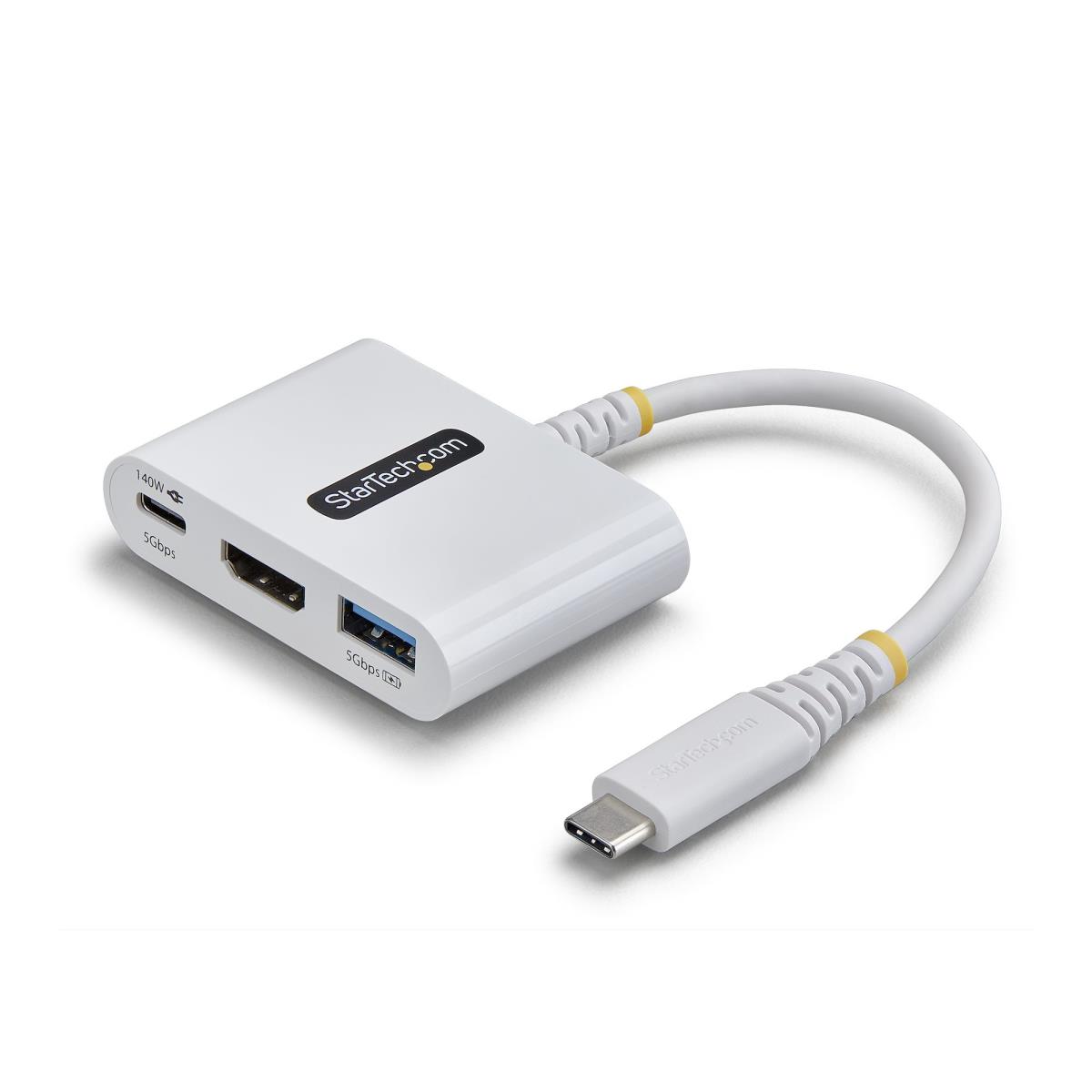 STARTECH.COM USB-c To Hdmi Multiport Adapter With 140w Pd Charging, 4k 60hz Hdmi, USB 5gbps Hub, Mini Dock