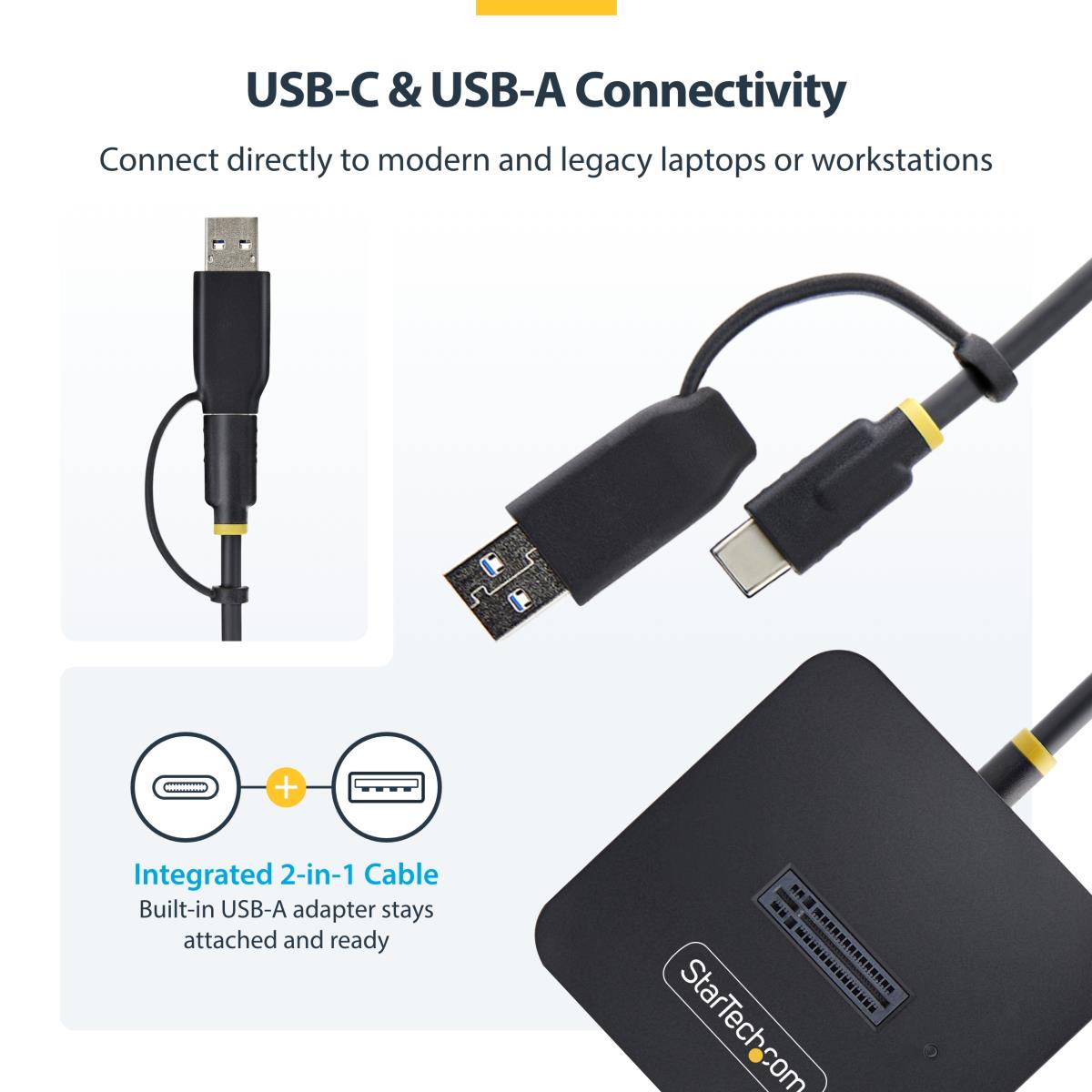 STARTECH.COM Dock Adapter - USB-c/USB-a To M.2 Nvme