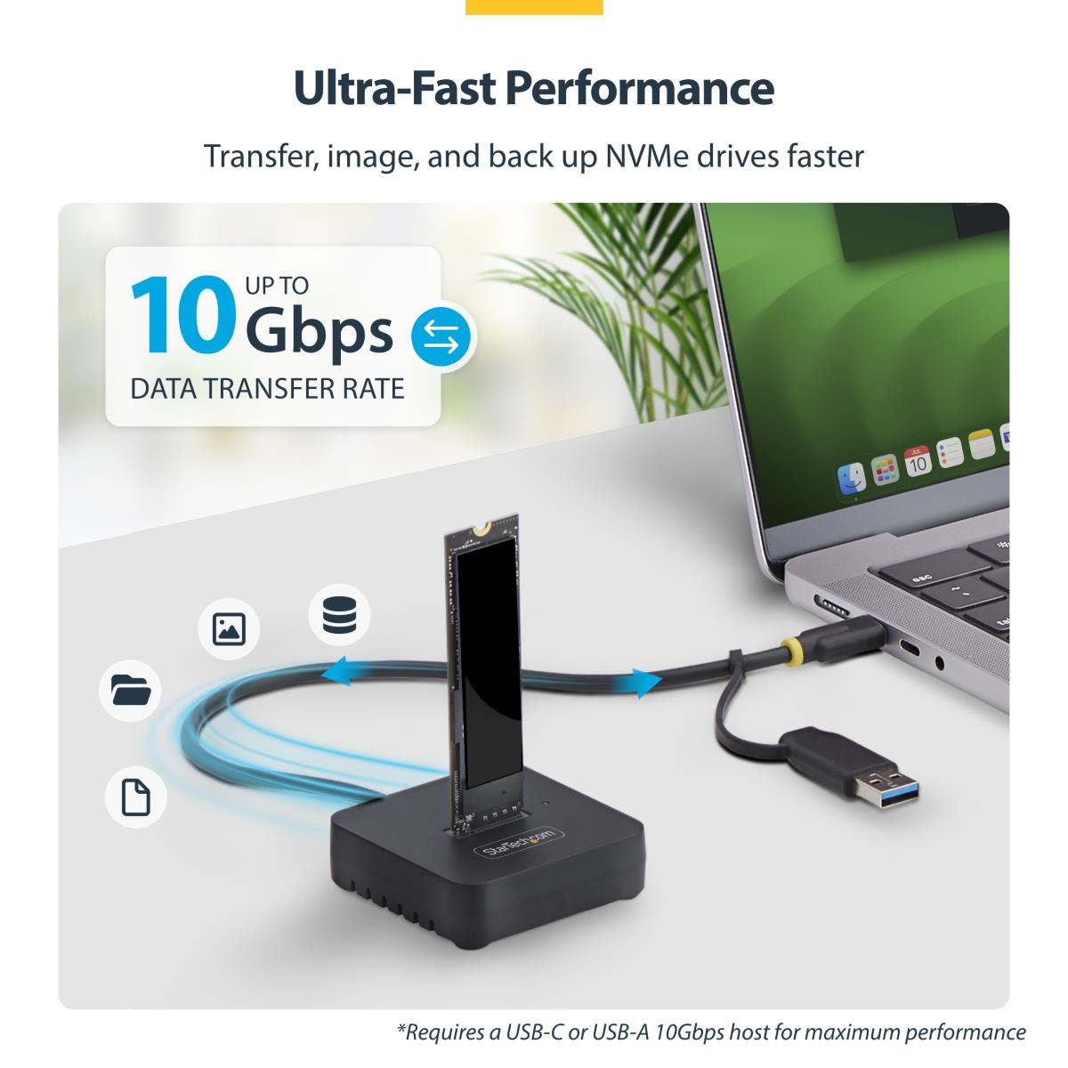 STARTECH.COM Dock Adapter - USB-c/USB-a To M.2 Nvme