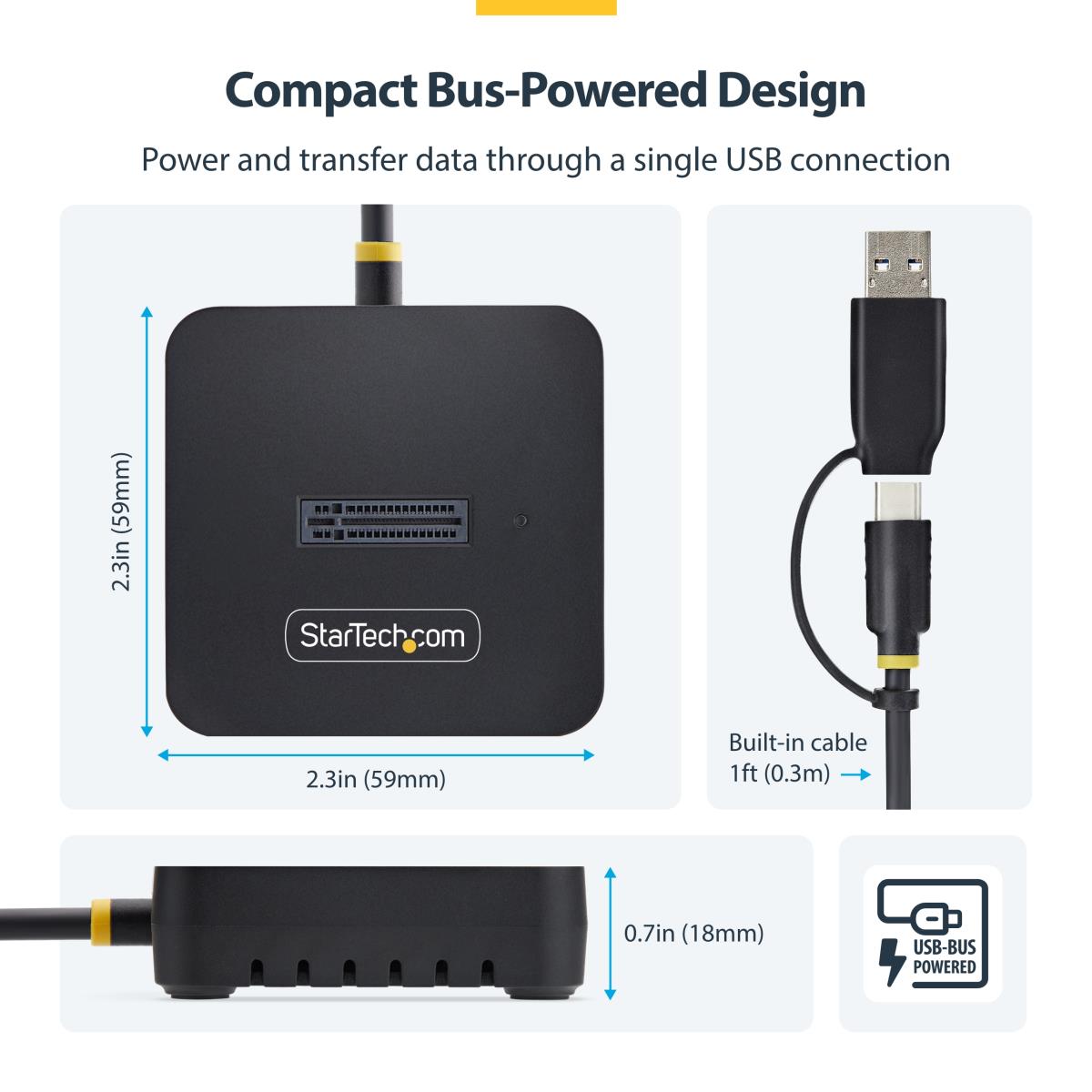 STARTECH.COM Dock Adapter - USB-c/USB-a To M.2 Nvme