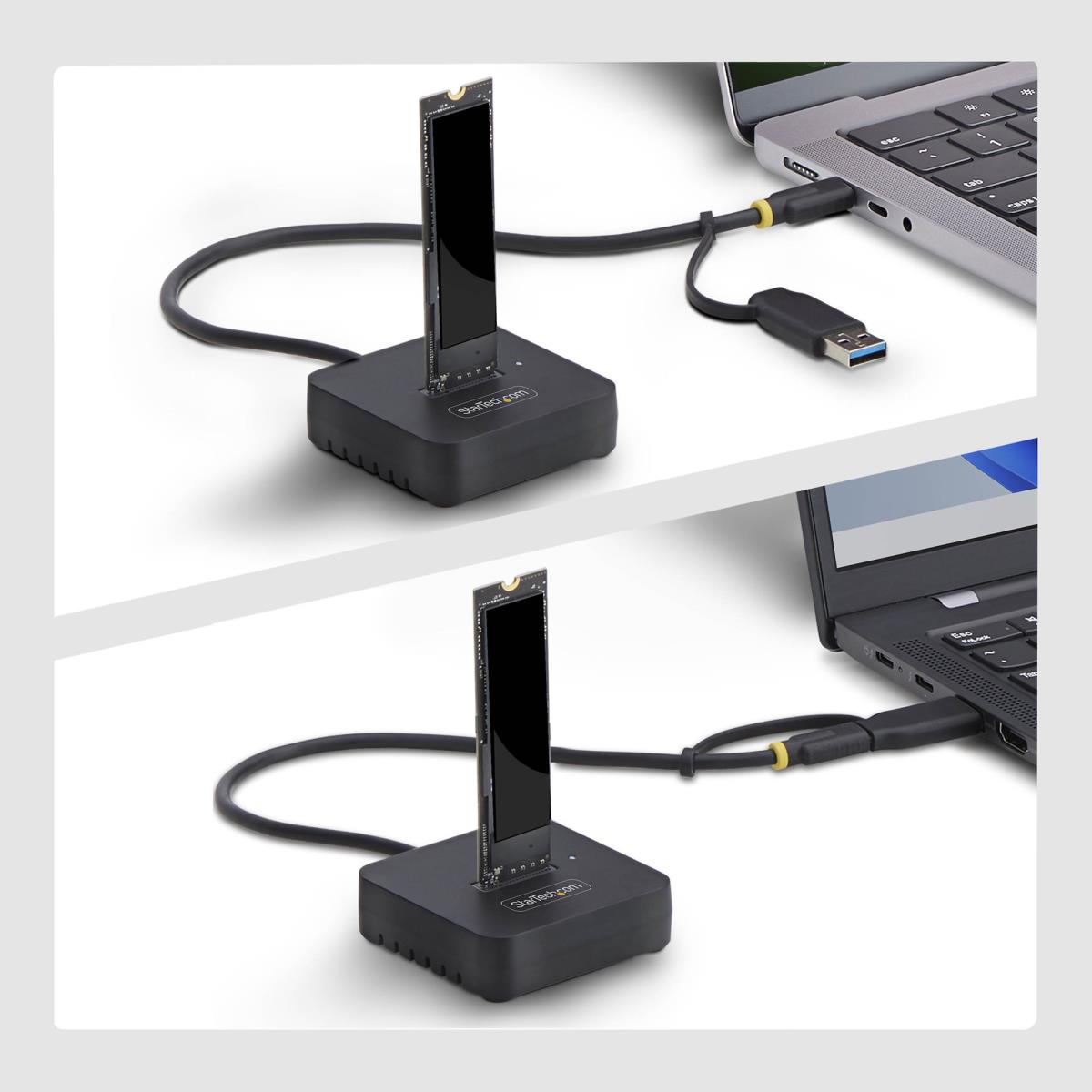 STARTECH.COM Dock Adapter - USB-c/USB-a To M.2 Nvme