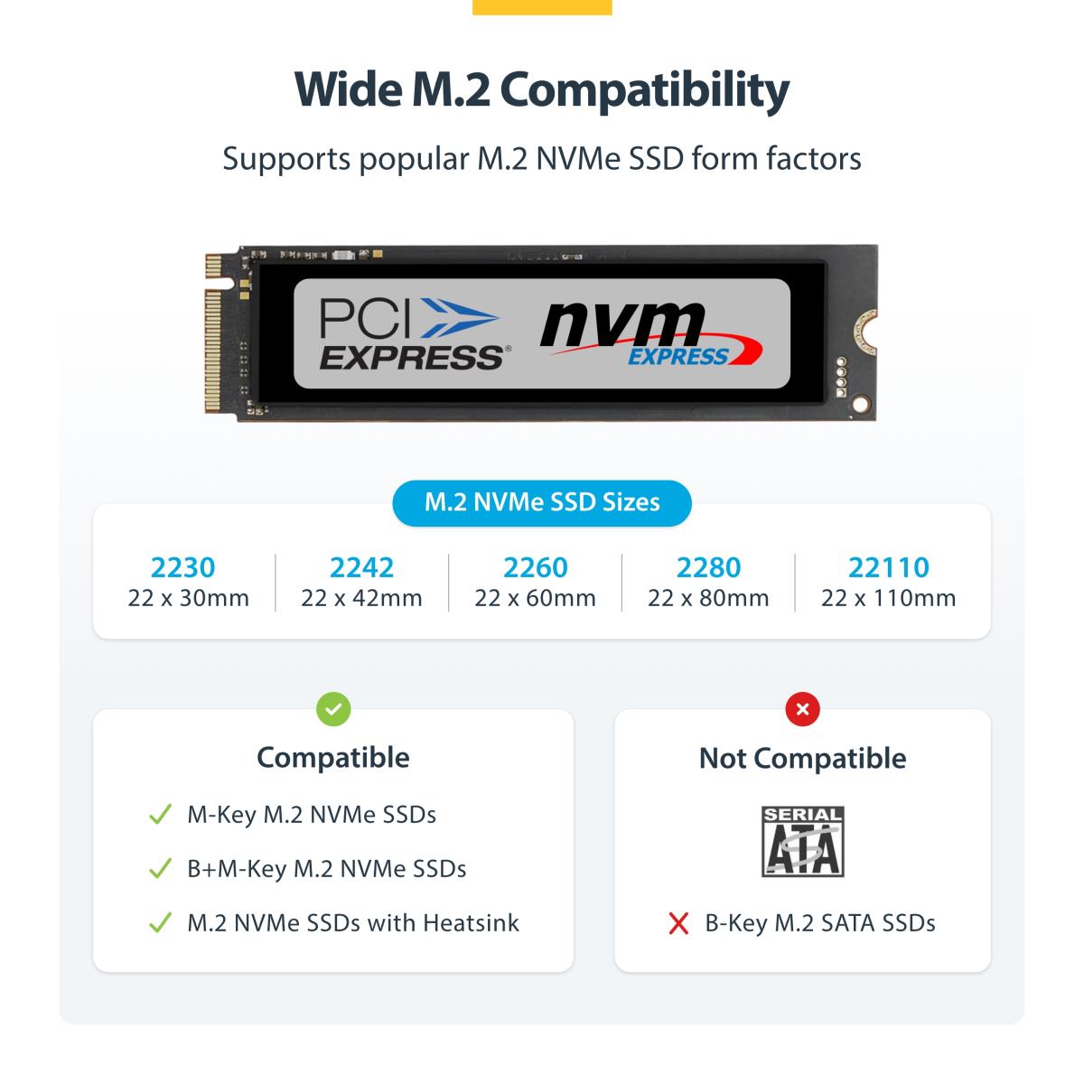STARTECH.COM Dock Adapter - USB-c/USB-a To M.2 Nvme