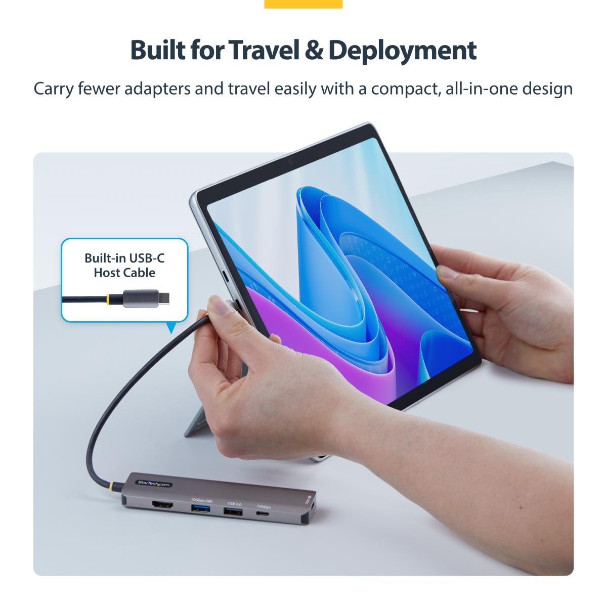 STARTECH.COM USB-c To Hdmi Multiport Adapter - With 140w Pd Charging, 4k 60hz, USB 10gbps Hub, Type-c Mini Dock