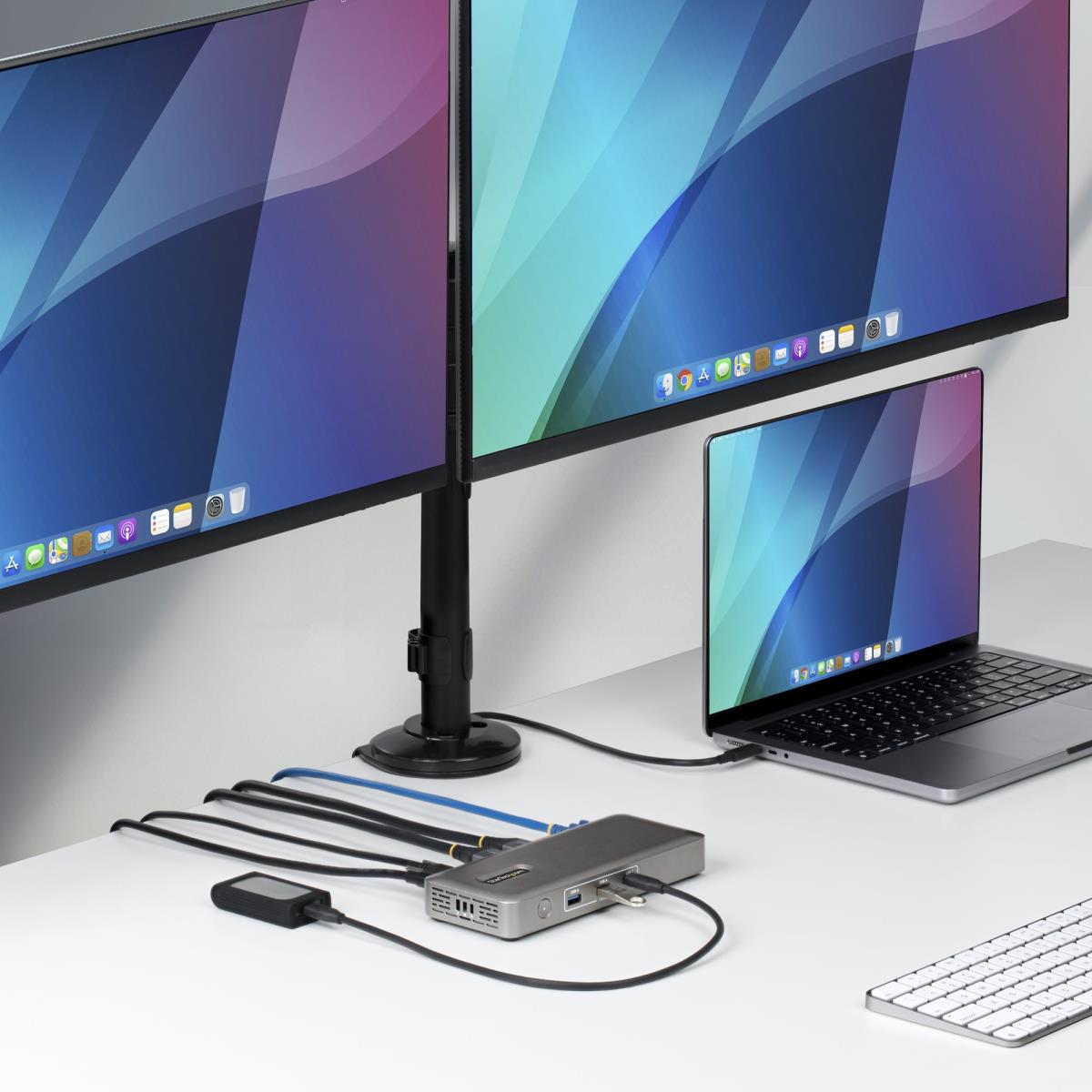 STARTECH.COM Dual-dp USB4 Dock 100w Pd Driverless