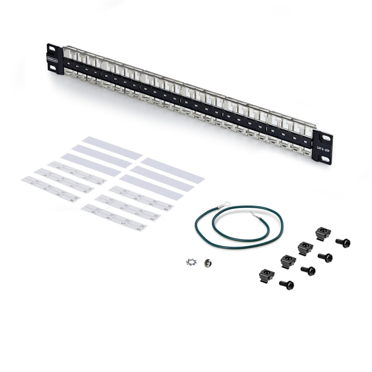 STARTECH.COM Blank Keystone Patch Panel1u 48 Port/stp/rackmount Rj45 Panel