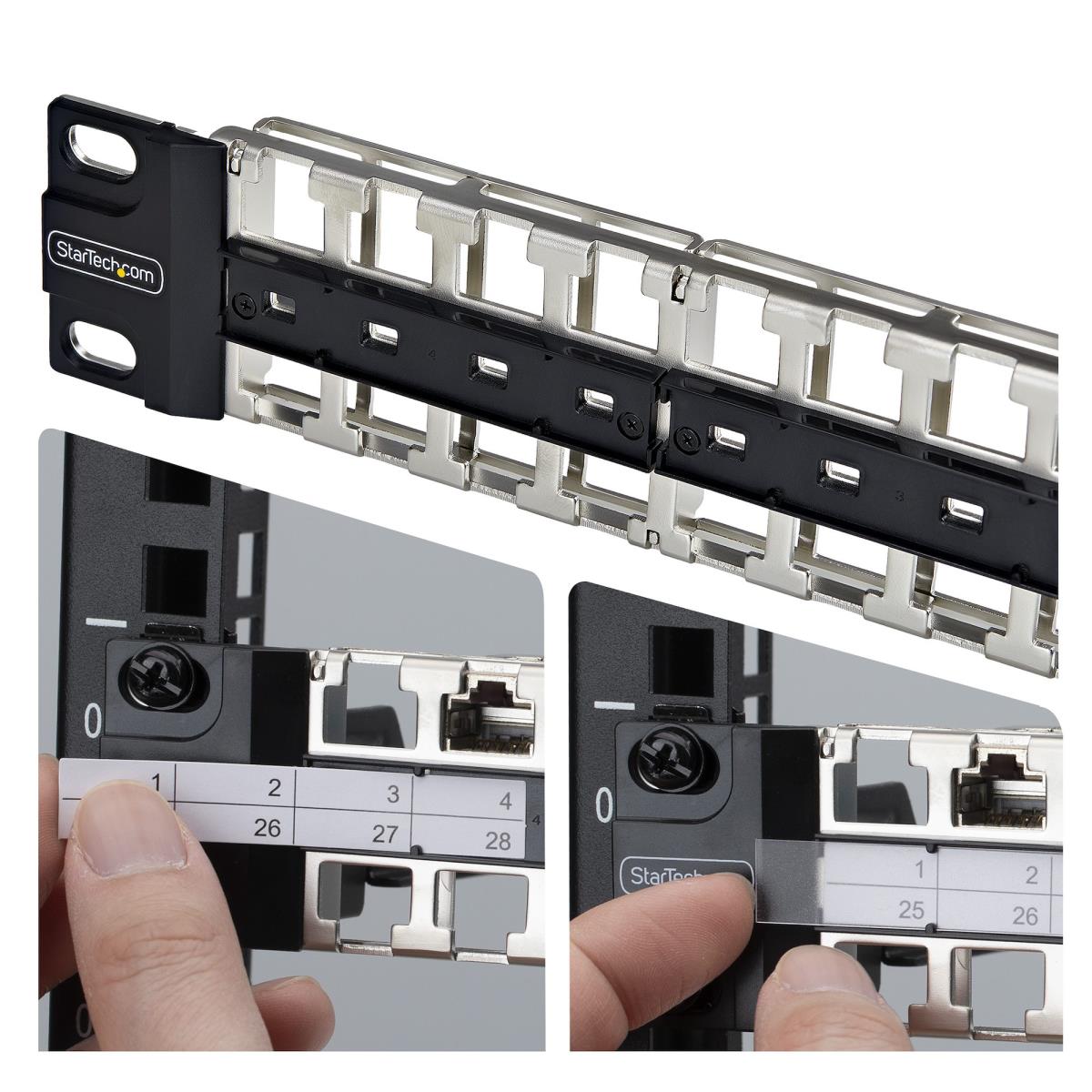 STARTECH.COM Blank Keystone Patch Panel1u 48 Port/stp/rackmount Rj45 Panel