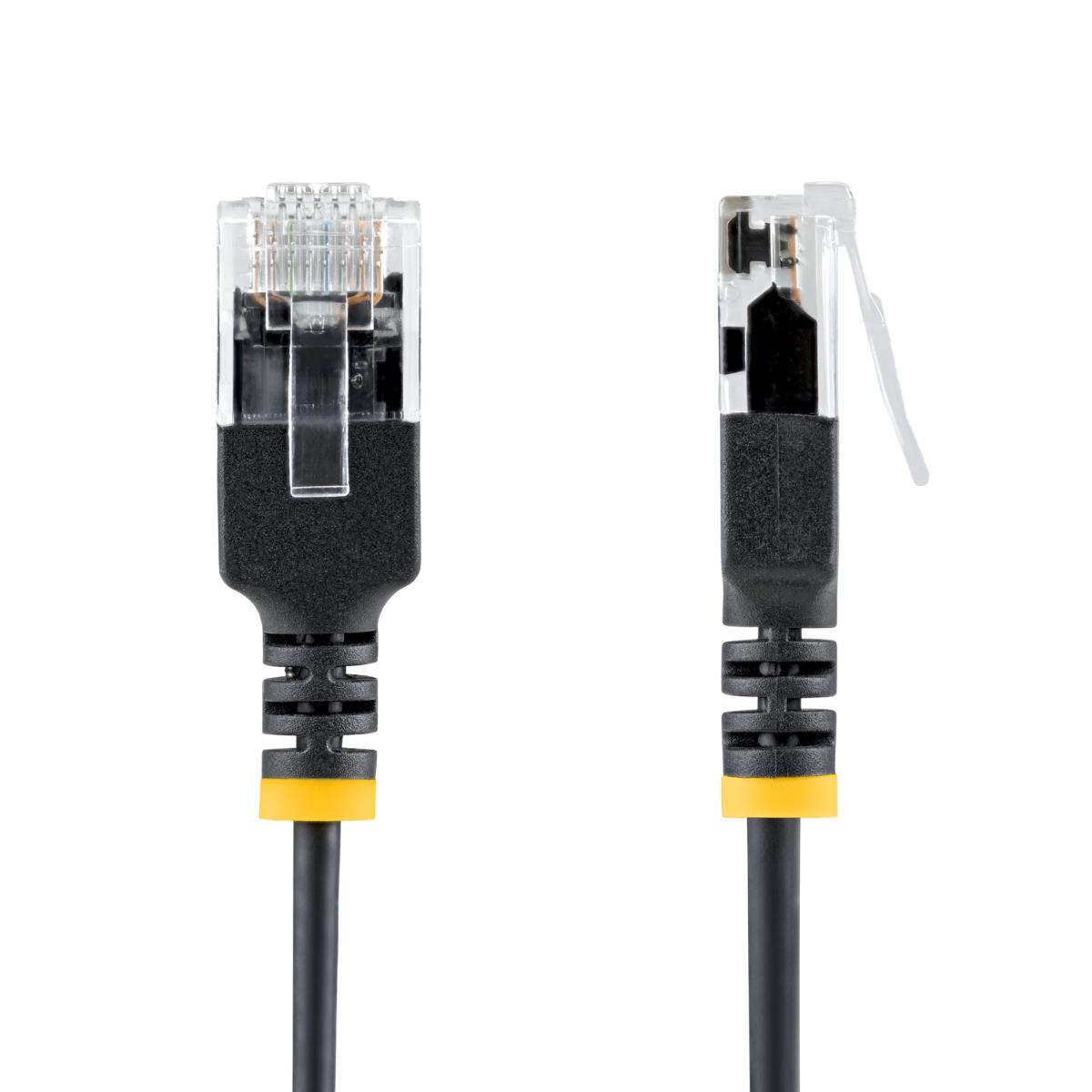 STARTECH.COM Patch Cable - CAT6a - Utp - 15cm - Snagless - Black Slim