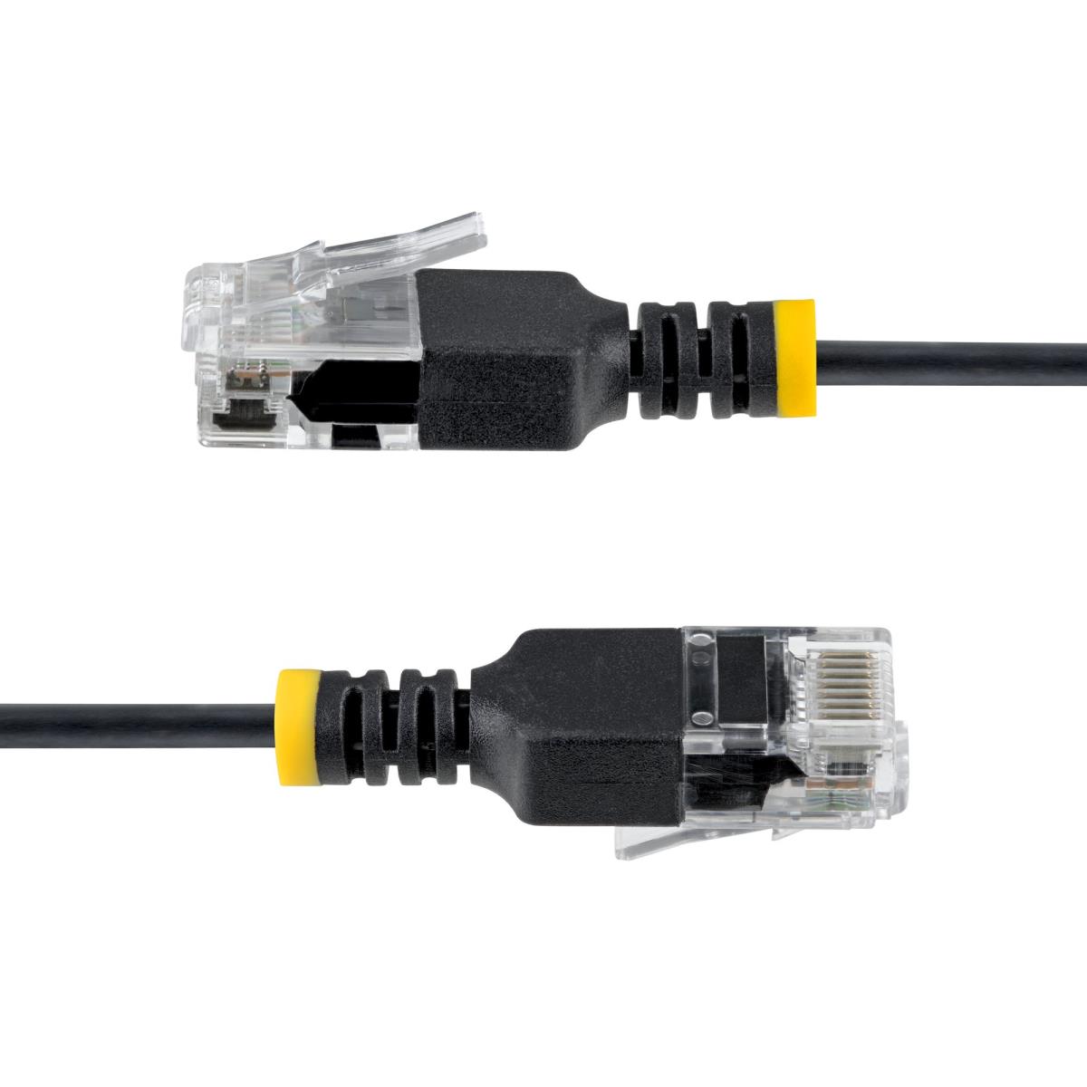 STARTECH.COM Patch Cable - CAT6a - Utp - 15cm - Snagless - Black Slim