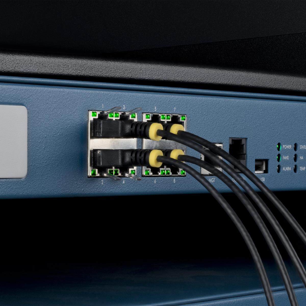 STARTECH.COM Patch Cable - CAT6a - Utp - 50cm - Snagless - Black Ultra Slim
