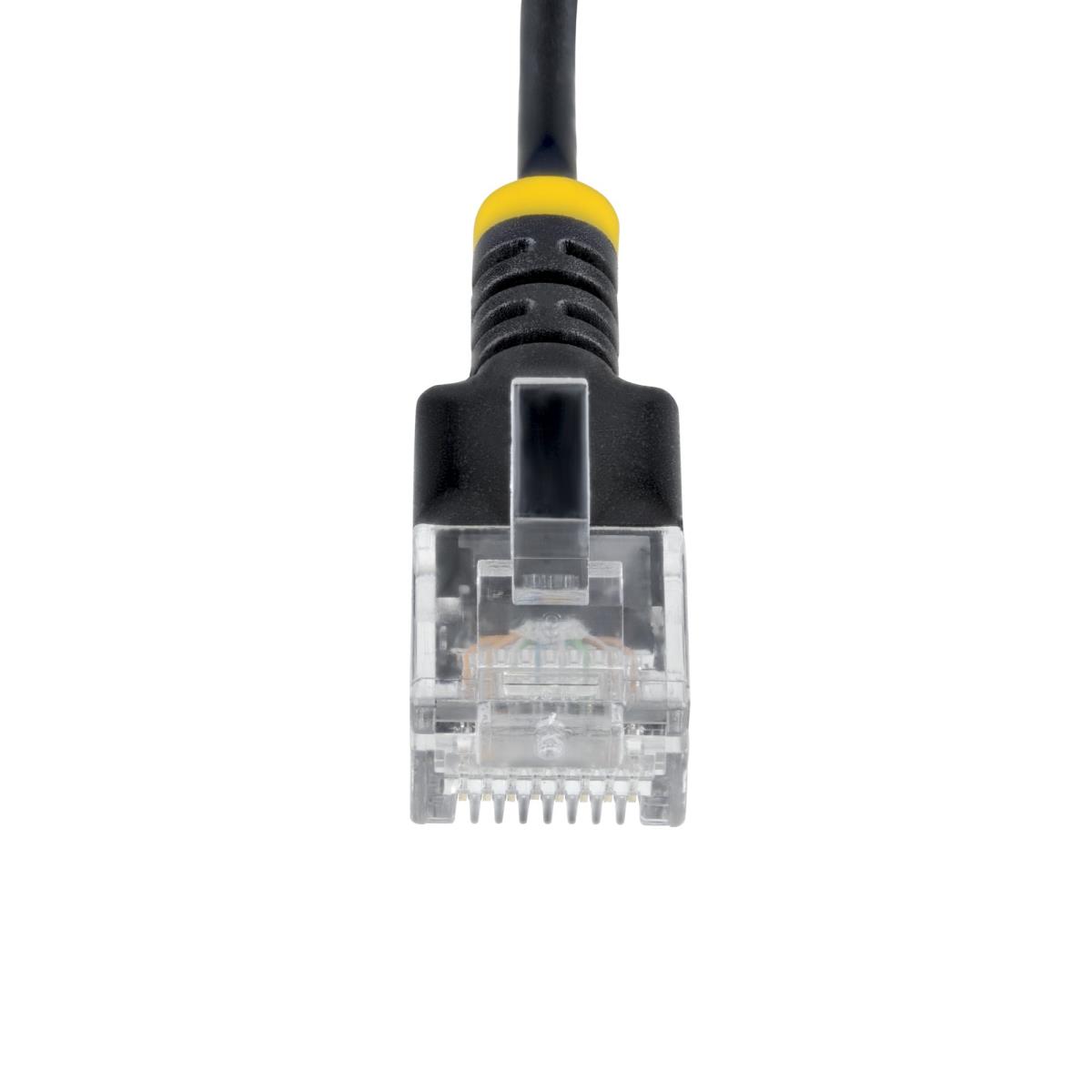 STARTECH.COM Patch Cable - CAT6a - Utp - 50cm - Snagless - Black Ultra Slim