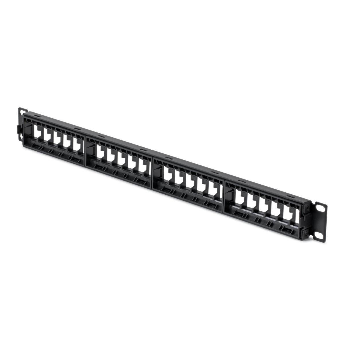 STARTECH.COM 24 Port 1u Blank Keystone Patch Panel, Rackmount CAT6 Patch Panel For Rj45 Utp Ethernet Network Jacks