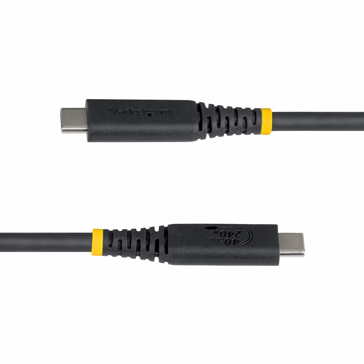 STARTECH.COM USB4 Cable Black USB-if Certified 8k60/dp2.1/240w/40gbps 1m