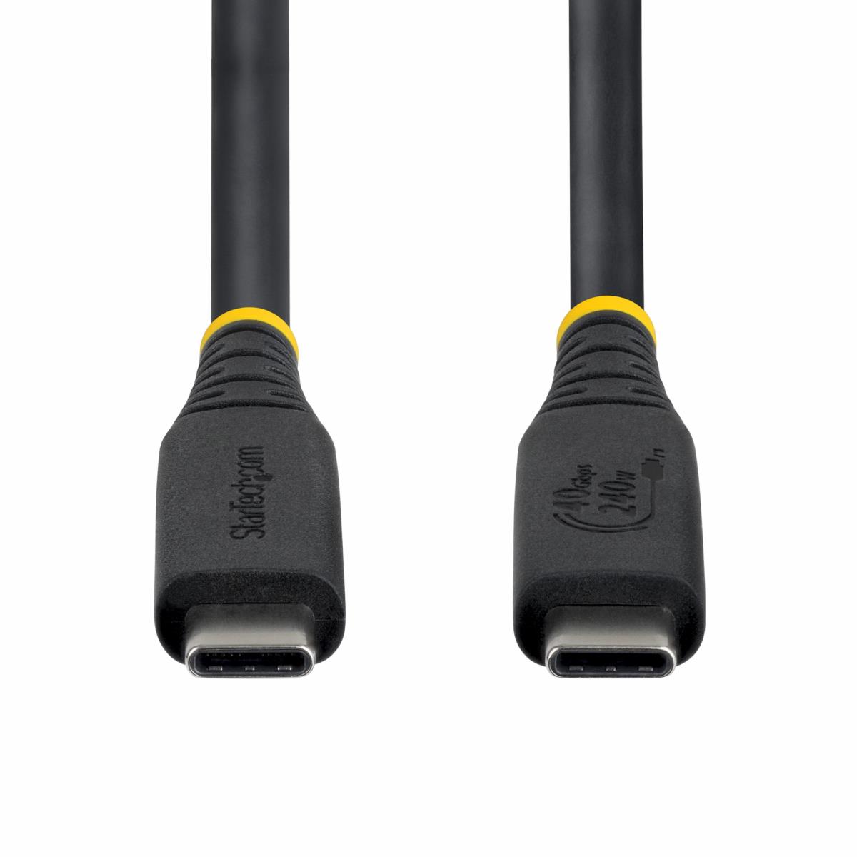 STARTECH.COM USB4 Cable Black USB-if Certified 8k60/dp2.1/240w/40gbps 1m