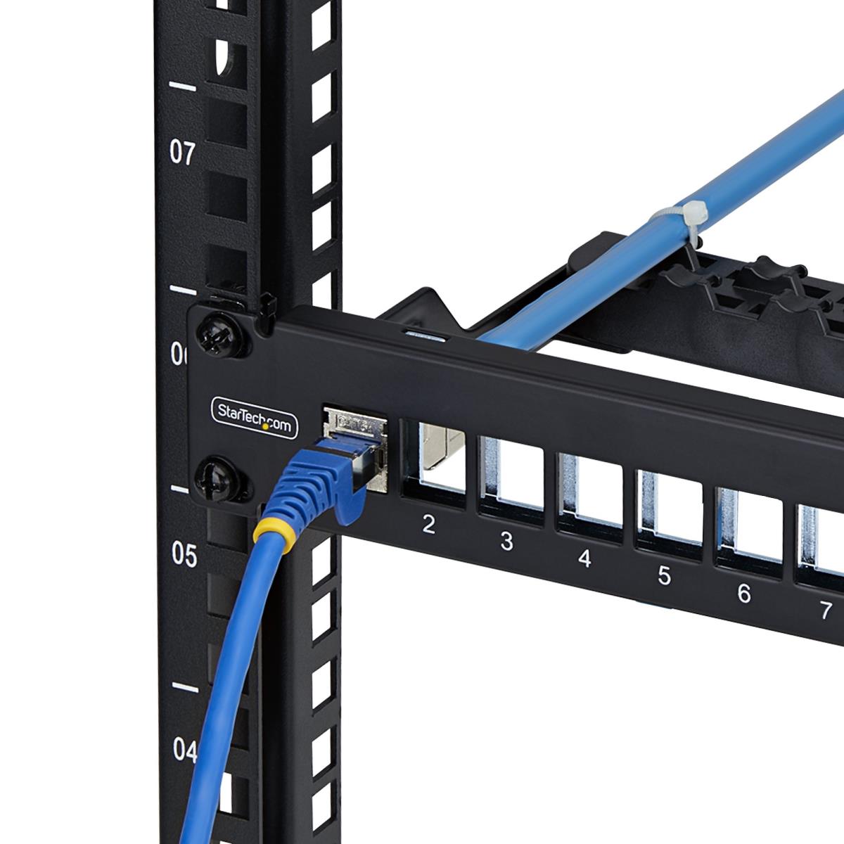 STARTECH.COM Blank Keystone Patch 1u Panel24 Port/stp/cable Management Bar