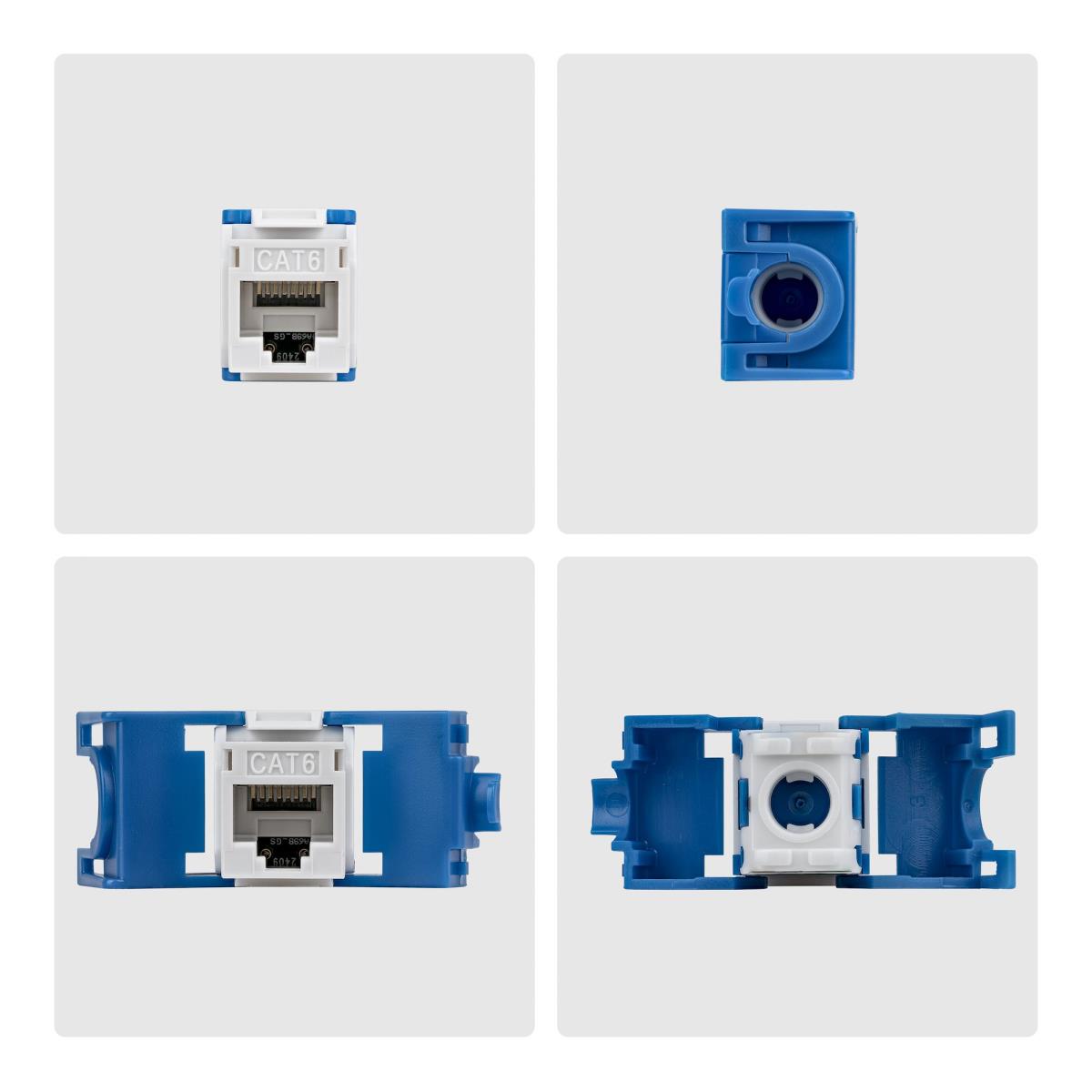 STARTECH.COM CAT6 Utp Keystone Jack 24-pack 180-degree Toolless White