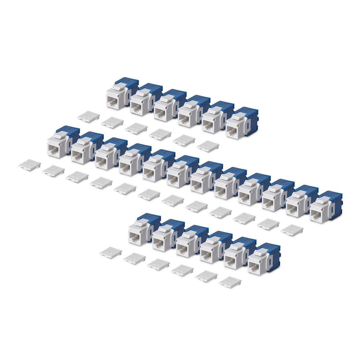 STARTECH.COM CAT6 Utp Keystone Jack 24-pack 180-degree Toolless White