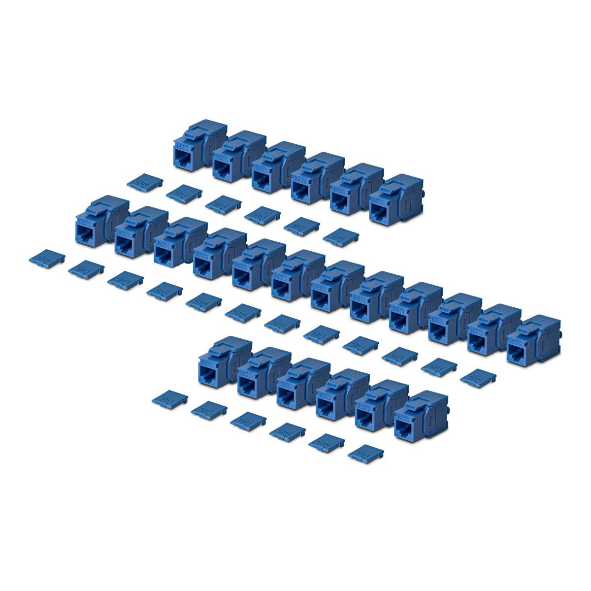STARTECH.COM CAT6 Utp Keystone Jack 24-pack 180-degree Toolless Blue