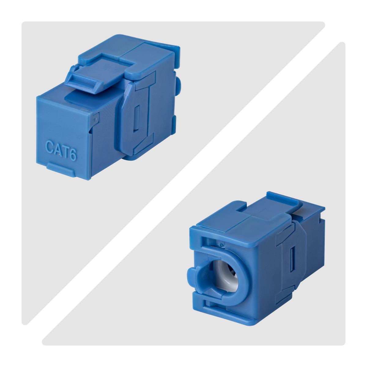 STARTECH.COM CAT6 Utp Keystone Jack 24-pack 180-degree Toolless Blue