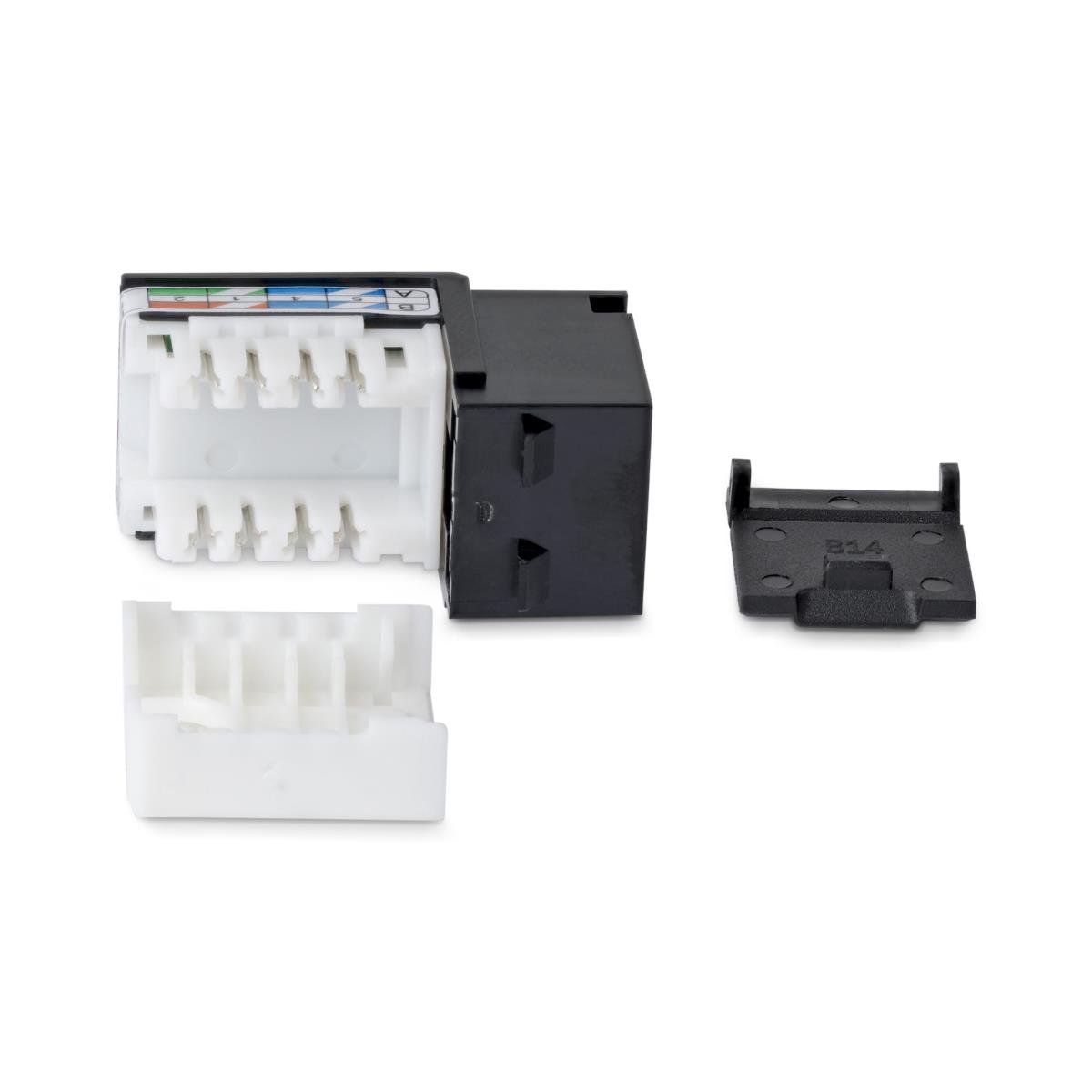 STARTECH.COM CAT6 Utp Keystone Jack 24-pack 90-degree 110 Punch Down Black