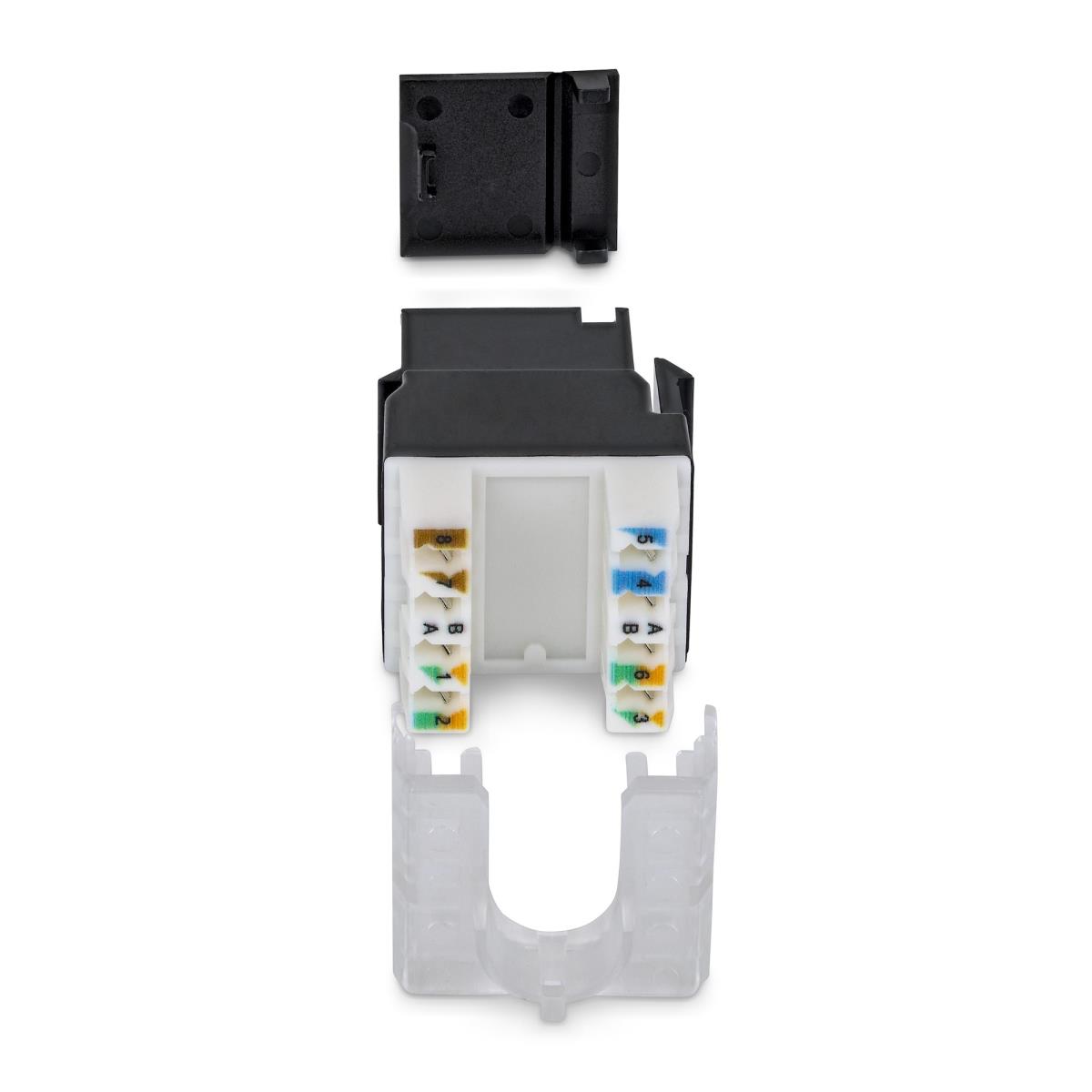 STARTECH.COM CAT6 Utp Keystone Jack 24-pack 180-degree 110 Punch Down Black