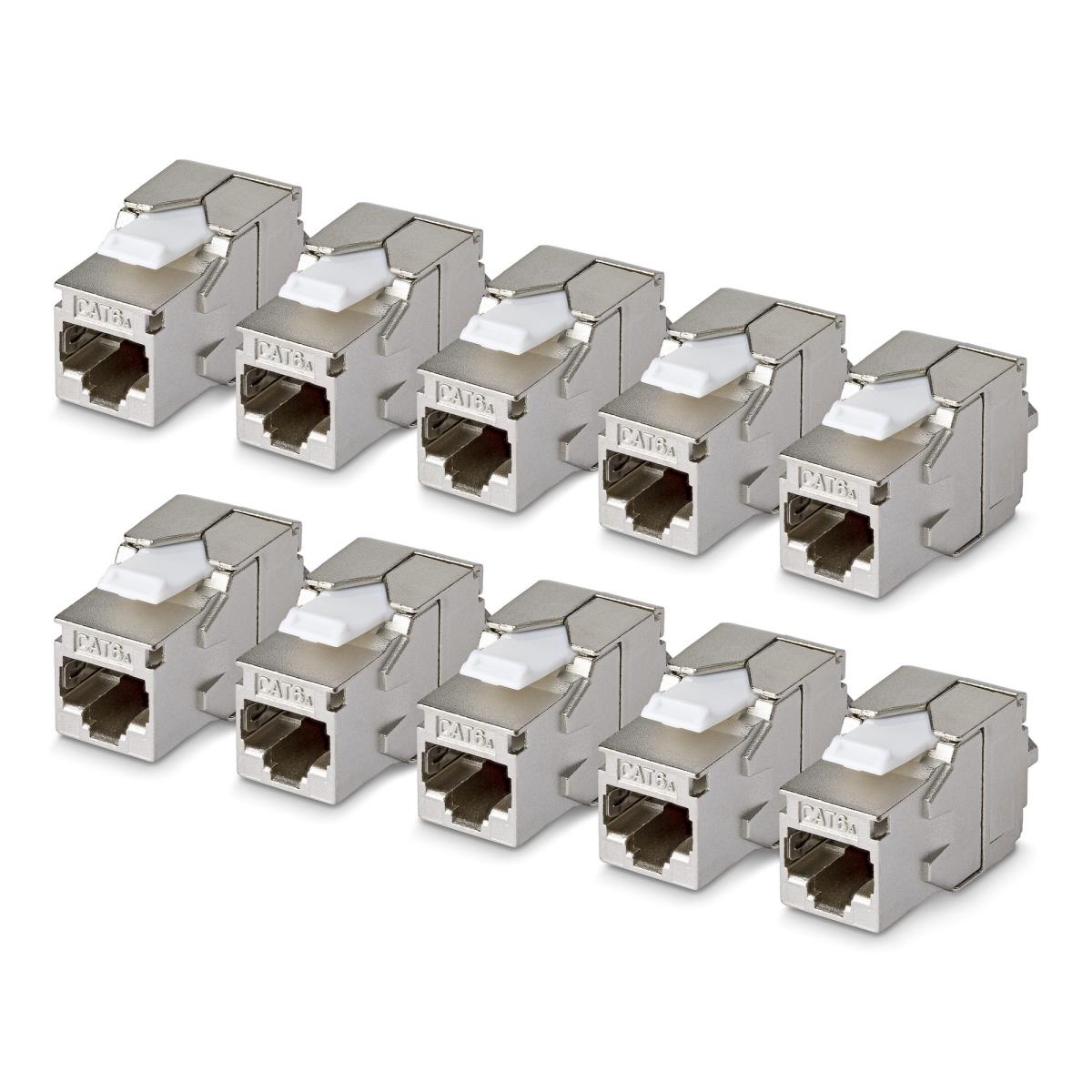 STARTECH.COM CAT6 Utp Keystone Jack 24-pack 180-degree 110 Punch Down Black