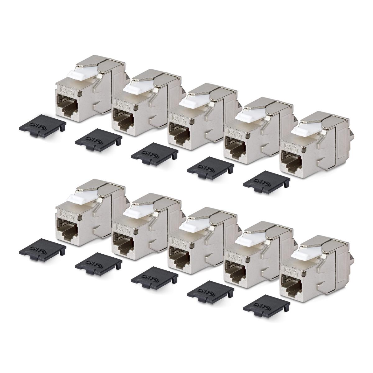 STARTECH.COM CAT6 Utp Keystone Jack 24-pack 180-degree 110 Punch Down Black