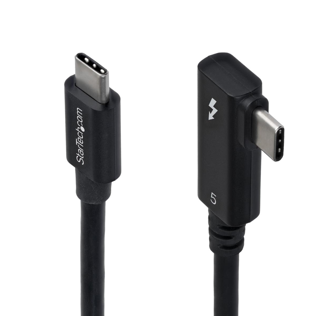 STARTECH.COM Right Angle Thunderbolt 5 Cable Certified/120gbps/8k 60hz/240w