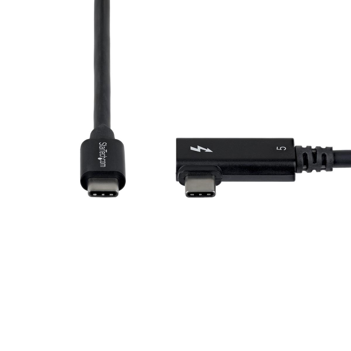 STARTECH.COM Right Angle Thunderbolt 5 Cable Certified/120gbps/8k 60hz/240w