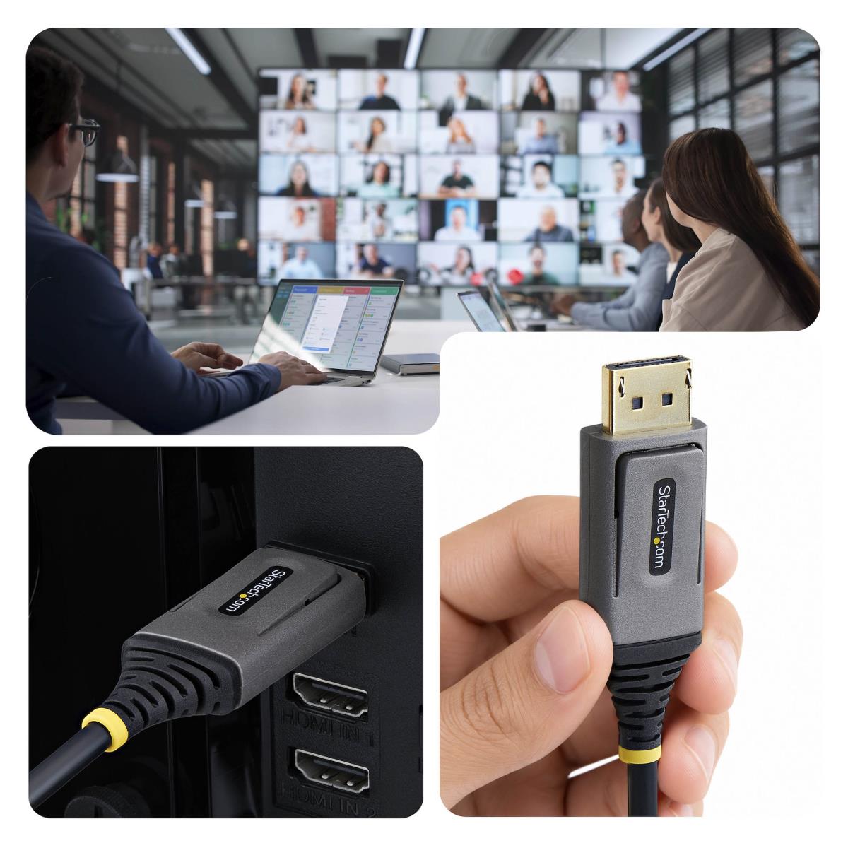 STARTECH.COM Panel Mount Hdmi Cable Male To Female 2m