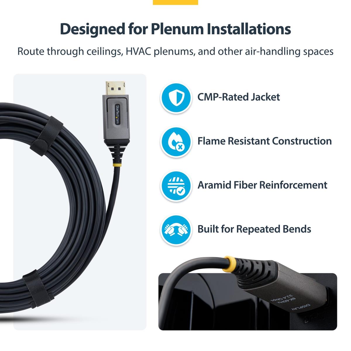 STARTECH.COM Panel Mount Hdmi Cable Male To Female 2m