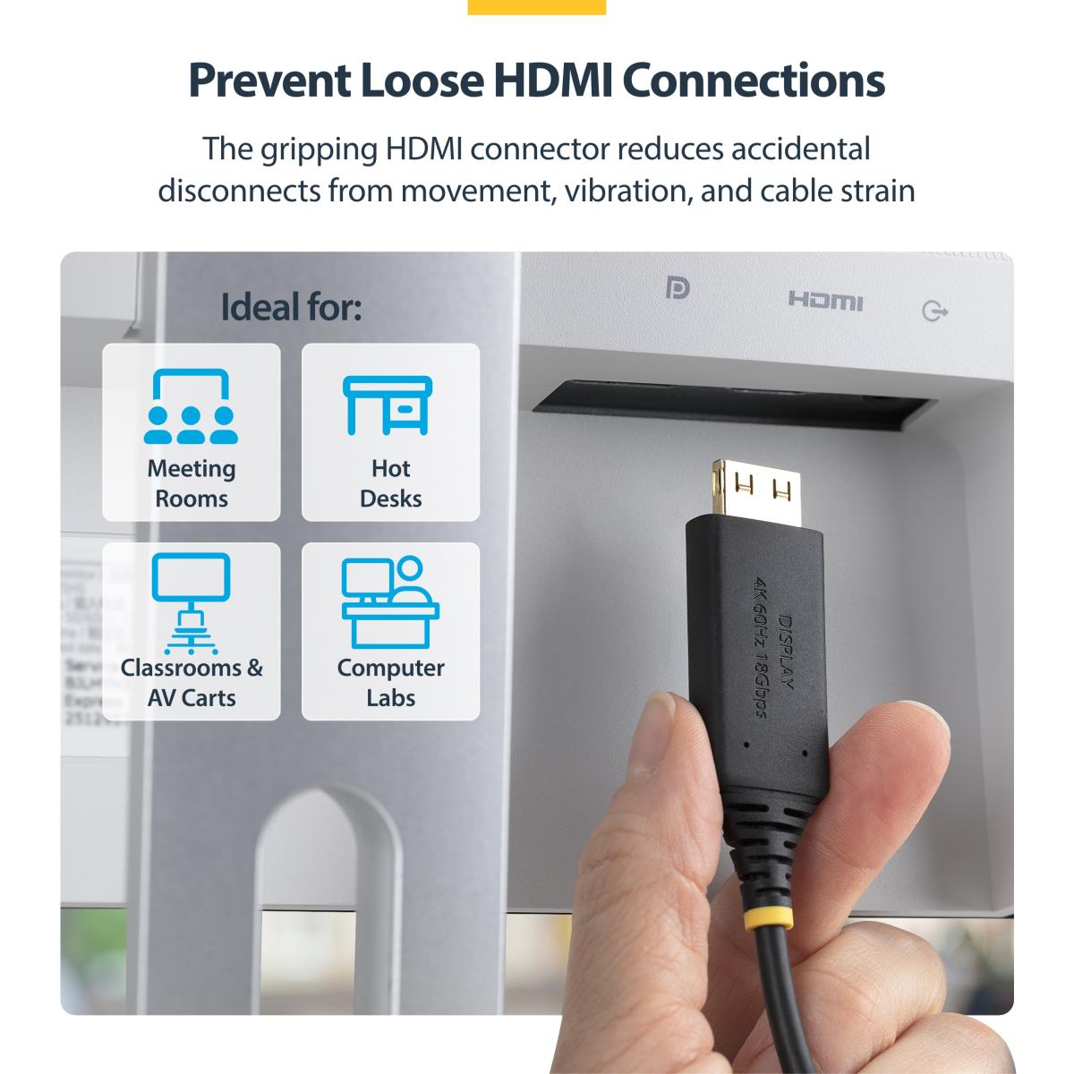STARTECH.COM USB-c To Hdmi Cable Gripping Hdmi 1m