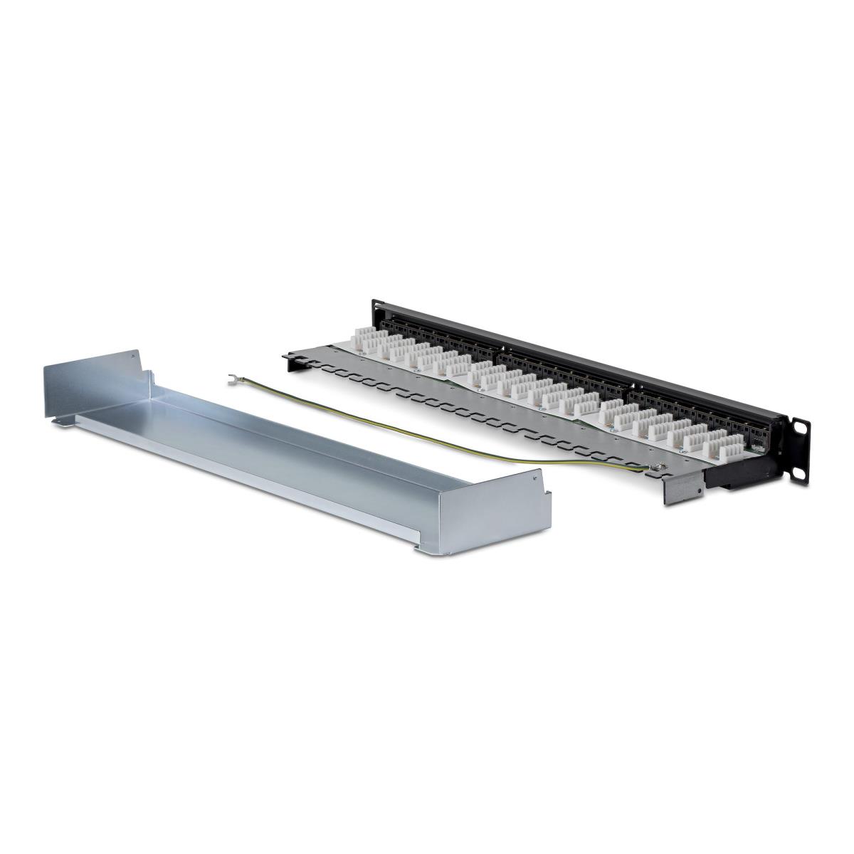 STARTECH.COM Through Patch Panel 1u Feed 110 Punch Down/CAT6a Stp