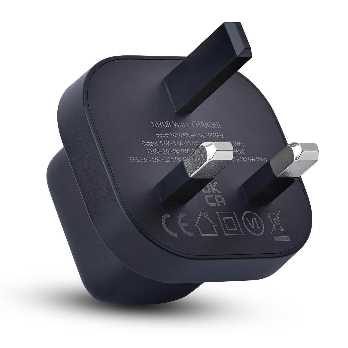 STARTECH.COM USBc Wall Charger 30w Portable Gan Charger 5v/9v/15/20