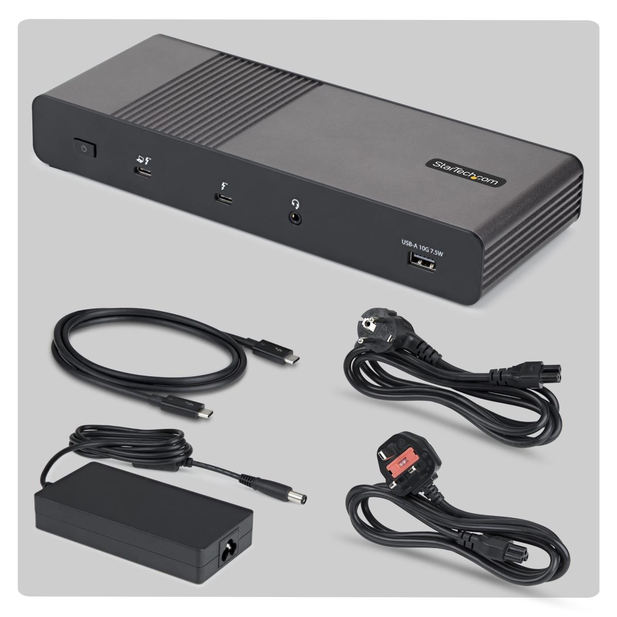 STARTECH.COM Laptop Charge - Thunderbolt 5 Docking Station Quad Monitor 140w
