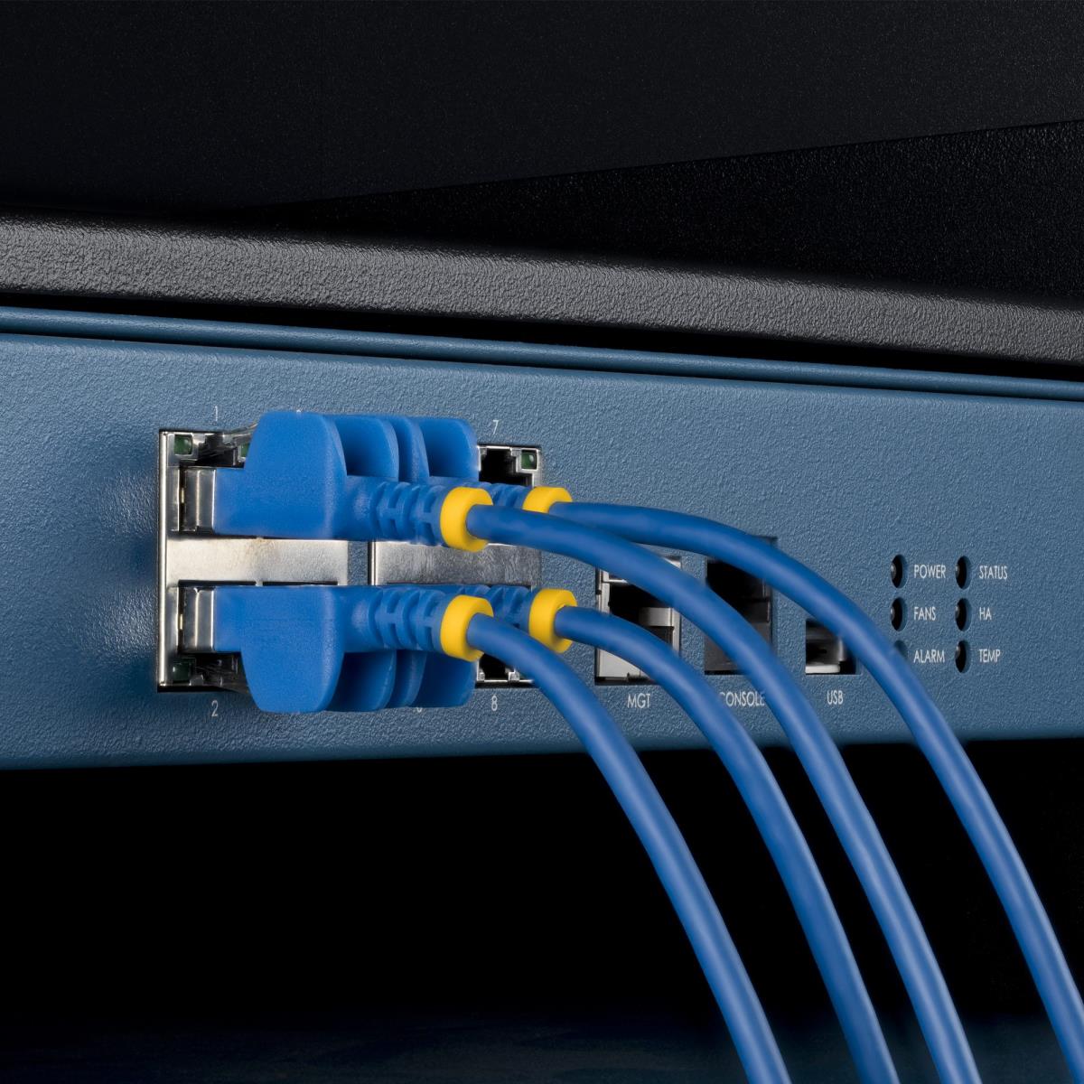 STARTECH.COM Patch Cable - CAT6a - Ftp - Ultra Slim - 15cm - Blue 10 Pack
