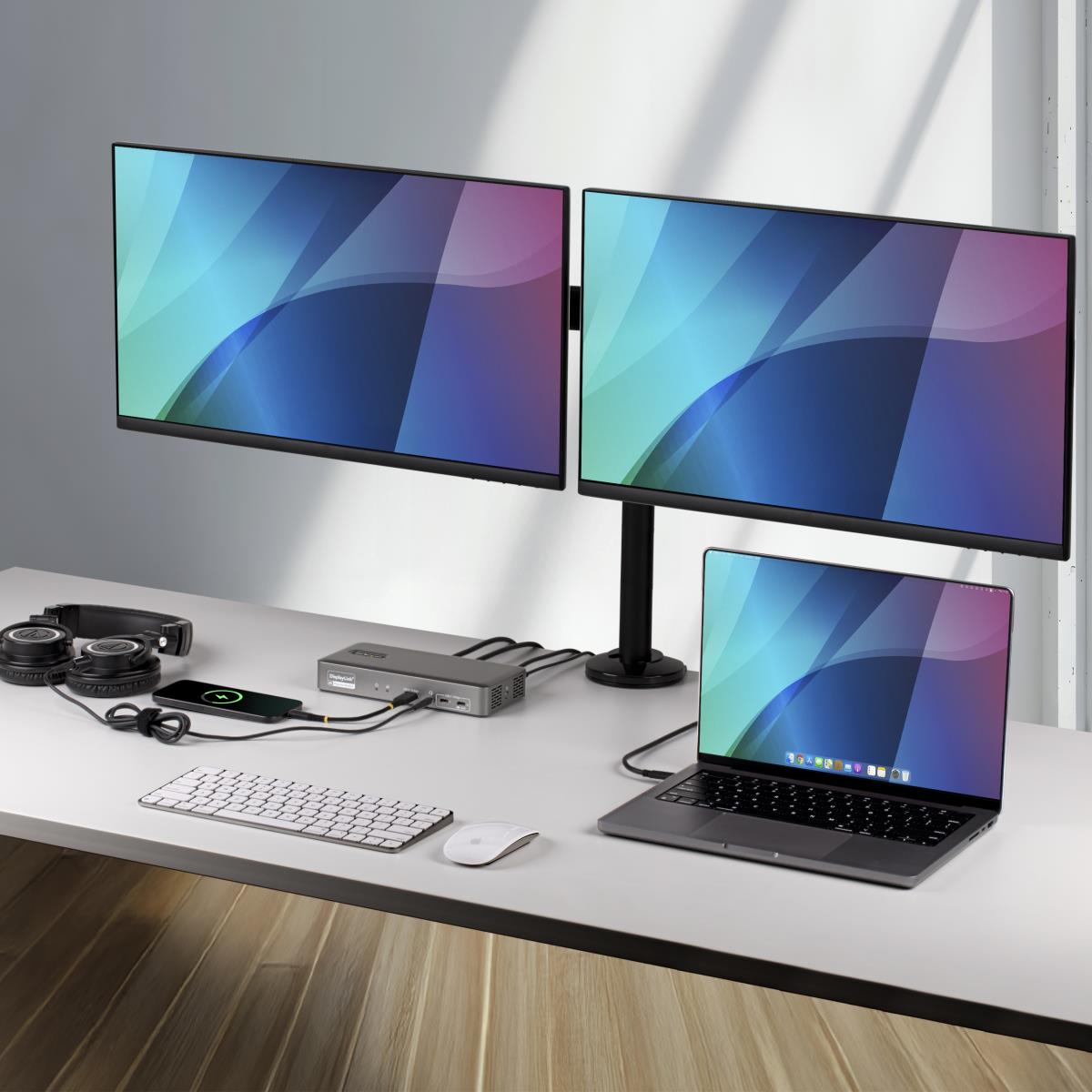 STARTECH.COM Dual-monitor USB-c Docking Station, 4k 60hz, Hdmi Or DisplayPort, 96w Laptop Charging