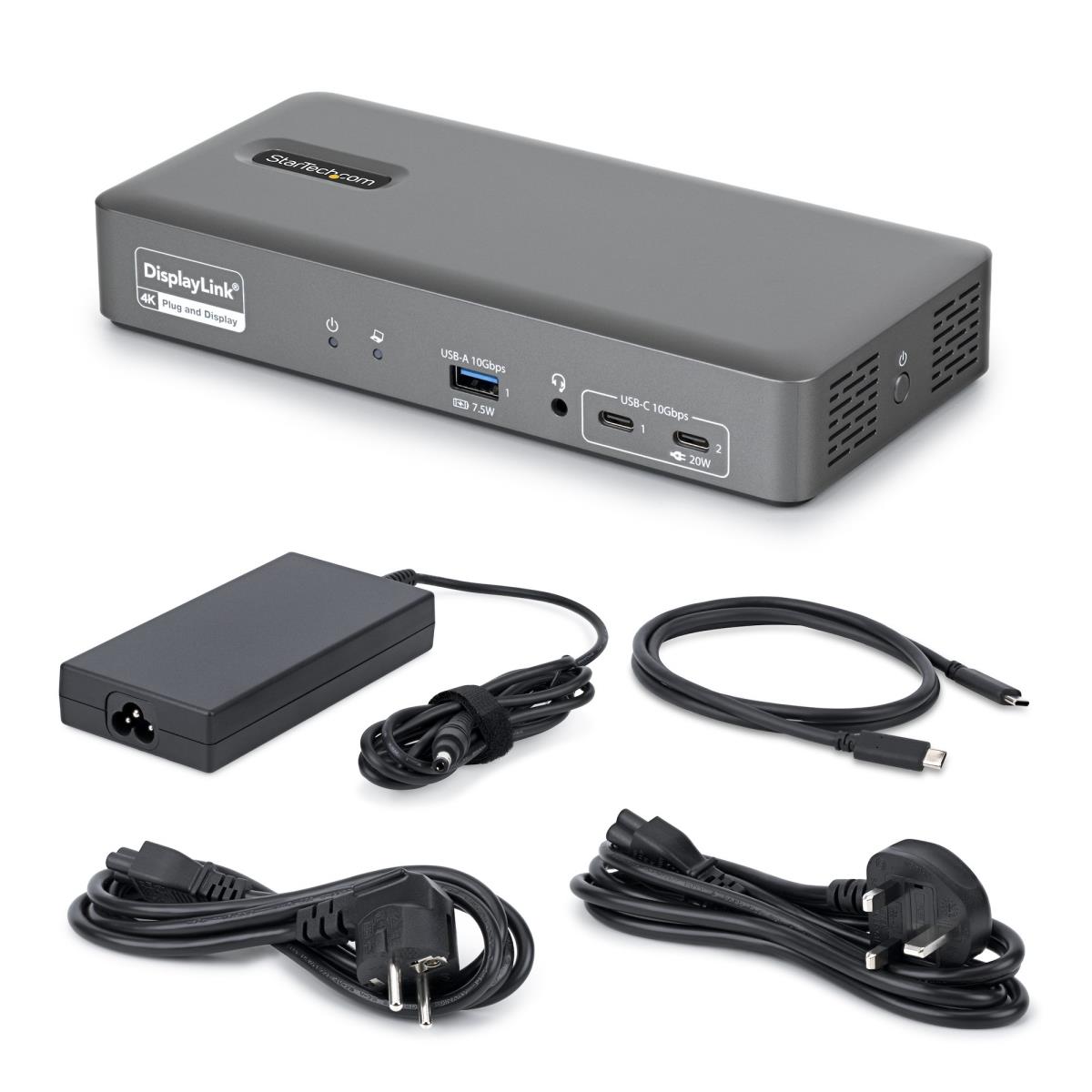STARTECH.COM Dual-monitor USB-c Docking Station, 4k 60hz, Hdmi Or DisplayPort, 96w Laptop Charging
