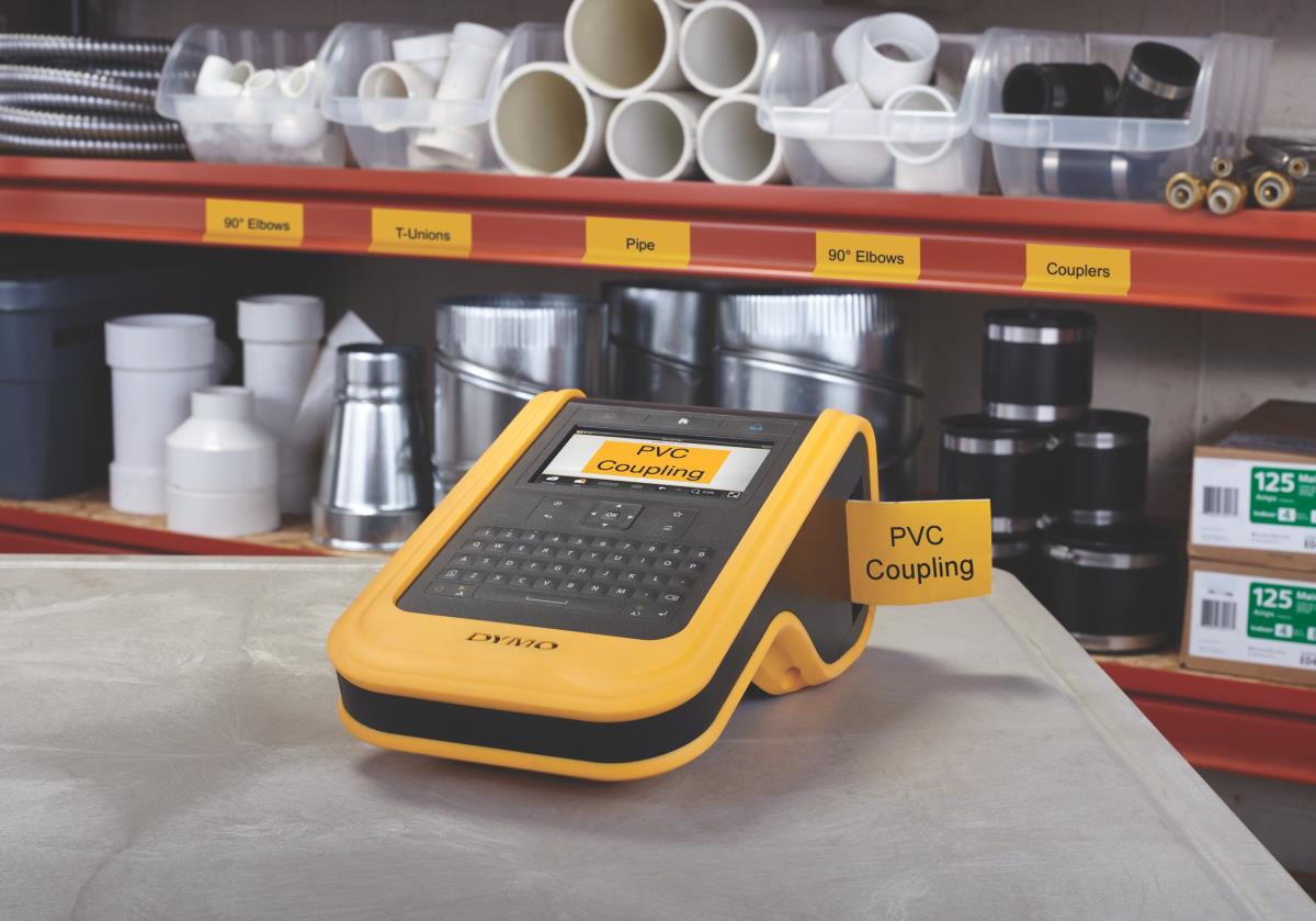 DYMO Xtl (54 Mm) All-purpose Vinyl Black On Yellow (1 Roll Of Tape)