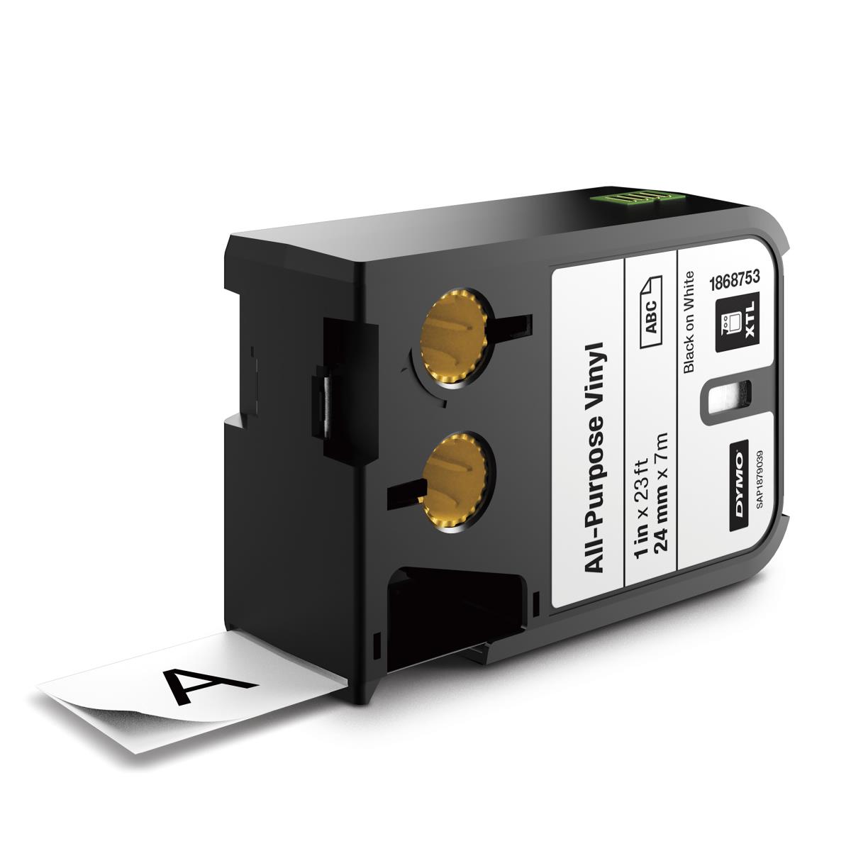 DYMO Xtl (24 Mm) All-purpose Vinyl Black On White (1 Roll Of Tape)