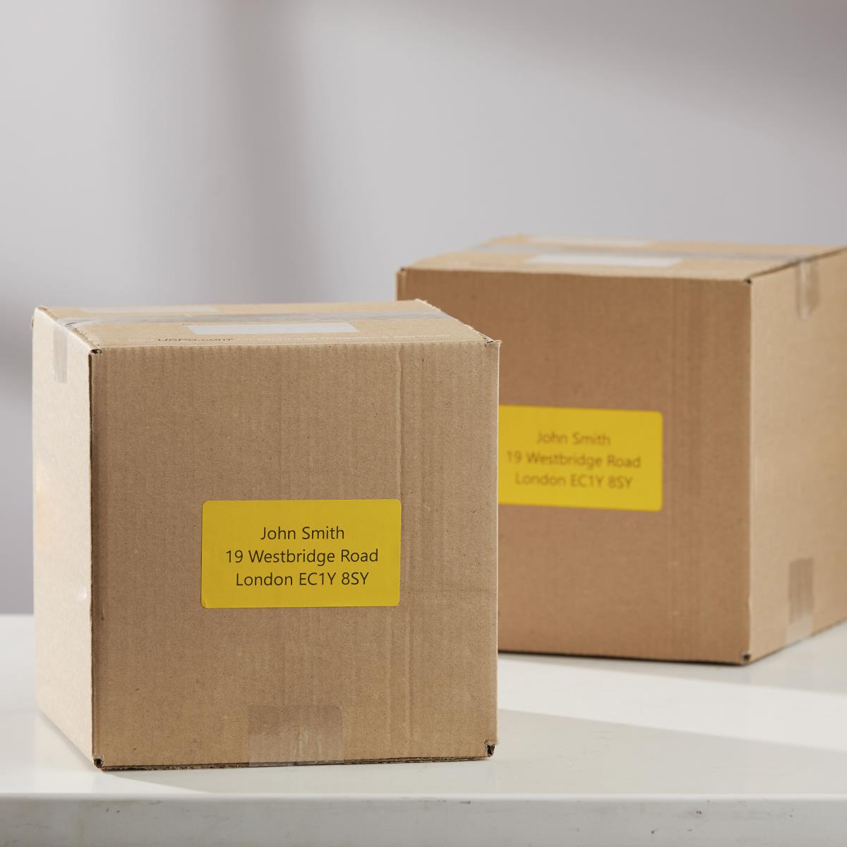 DYMO Coloured Labels 54 X 101 Mm 220 Pcs Black Yellow
