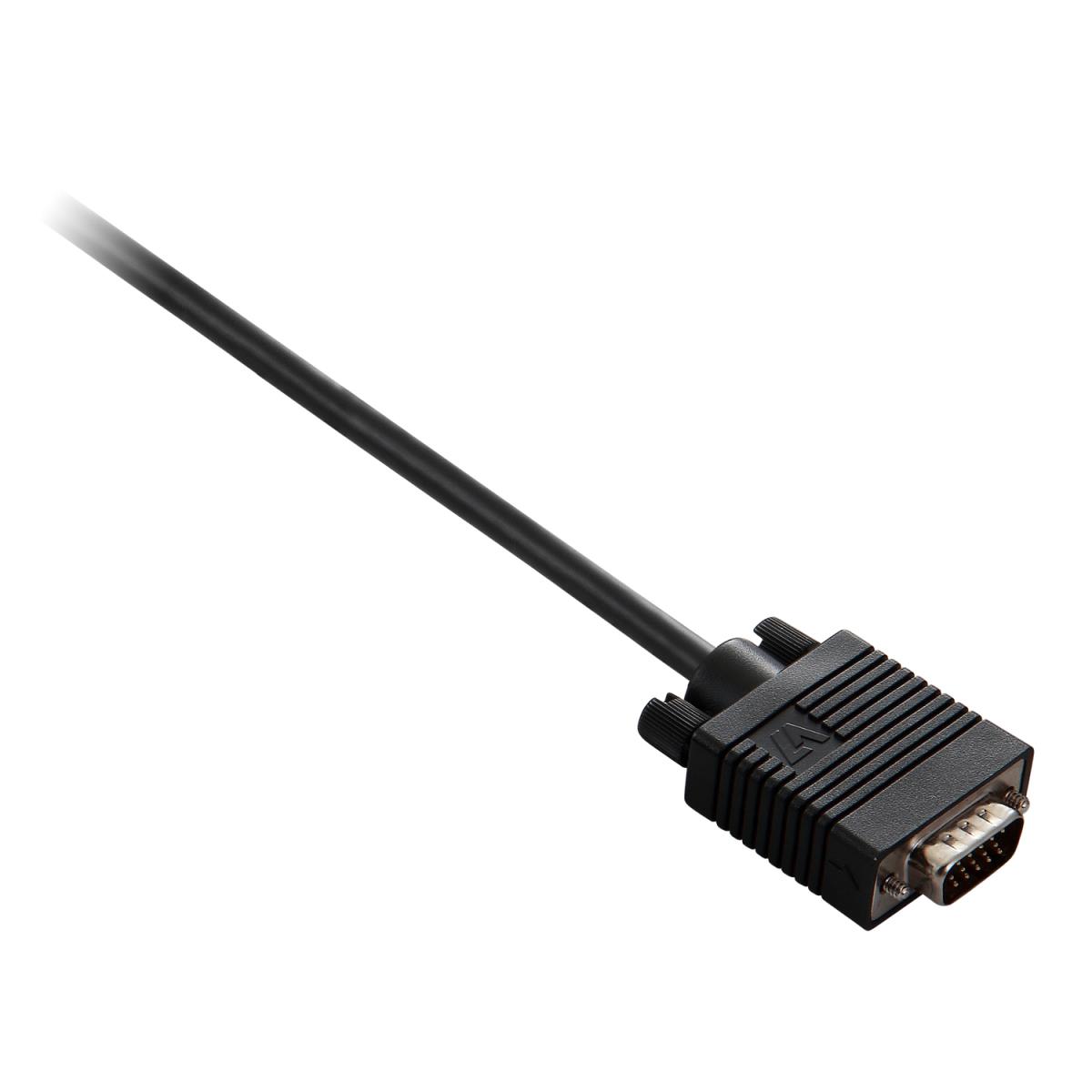 V7 - VIDEO SEVEN VGA CABLE 1080P 2M 6.6FT BLACK HDDB15 VGA VIDEO CABLE 1080P FHD