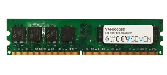 V7 - VIDEO SEVEN 2GB DDR2 800MHZ CL6 NON ECC DIMM PC2-6400 1.8V LEG