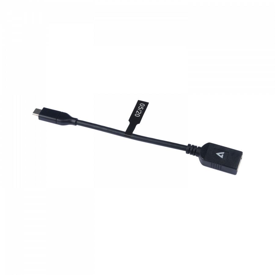 V7 - VIDEO SEVEN USB A FEMALE TO USB-C MALE 5GBPS BLACK CABLE