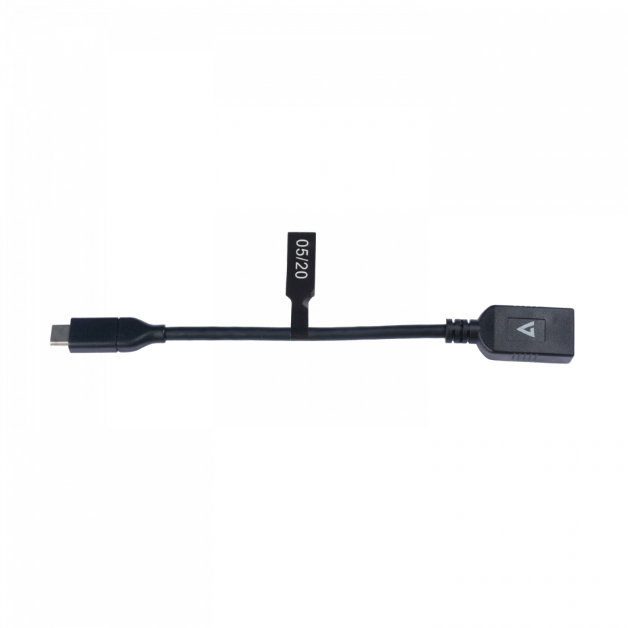 V7 - VIDEO SEVEN USB A FEMALE TO USB-C MALE 5GBPS BLACK CABLE
