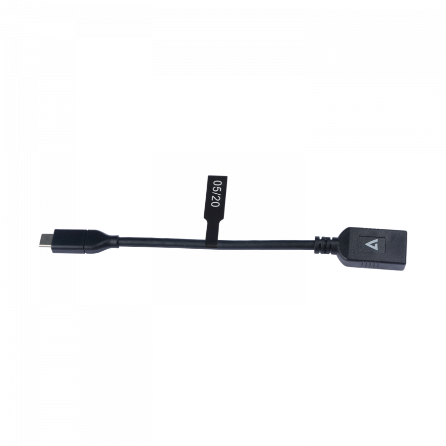 V7 - VIDEO SEVEN USB A FEMALE TO USB-C MALE 5GBPS BLACK CABLE