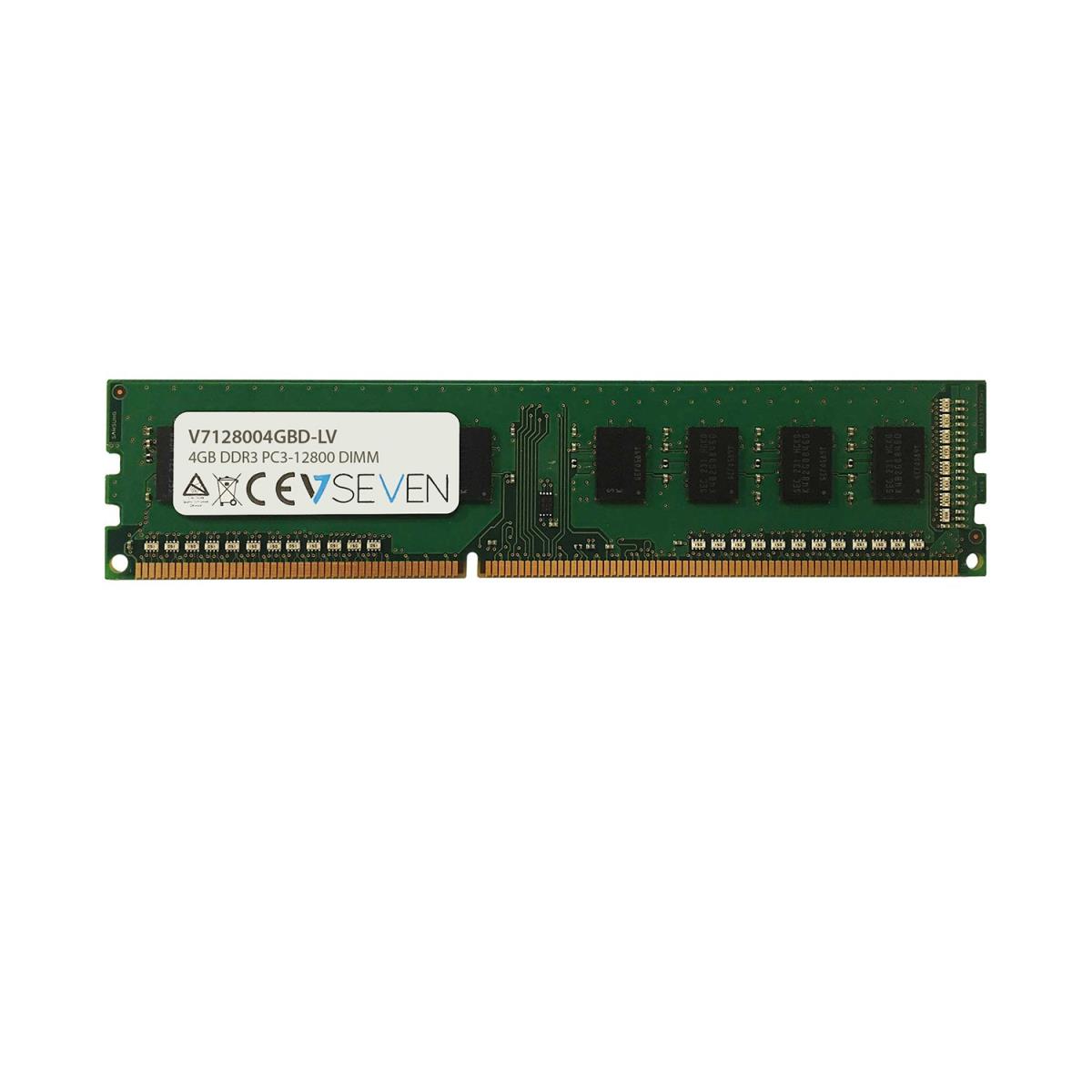 V7 - VIDEO SEVEN 4GB DDR3 1600MHZ CL11 NON ECC DIMM PC3L-12800 1.35V LEG