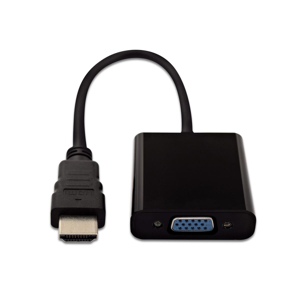 V7 - VIDEO SEVEN HDMI TO VGA ADAPTER BLACK HDMI1.4 TO VGA VIDADPTR 1080PFHD