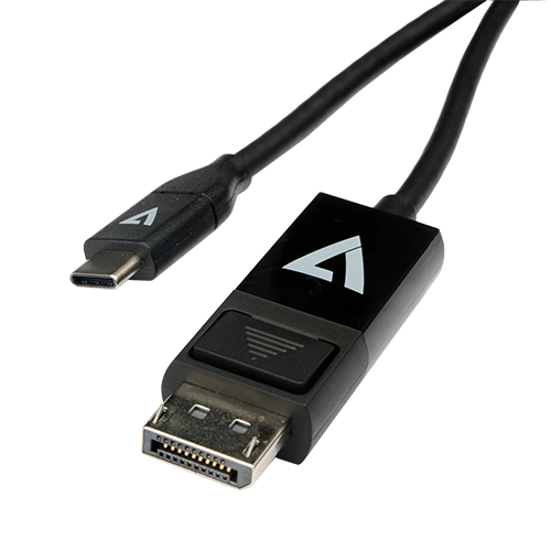 V7 - VIDEO SEVEN USB-C TO DISPLAYPORT CABLE 2M VID/DATA CABLE 21.6GBPS 4KOUTPUT