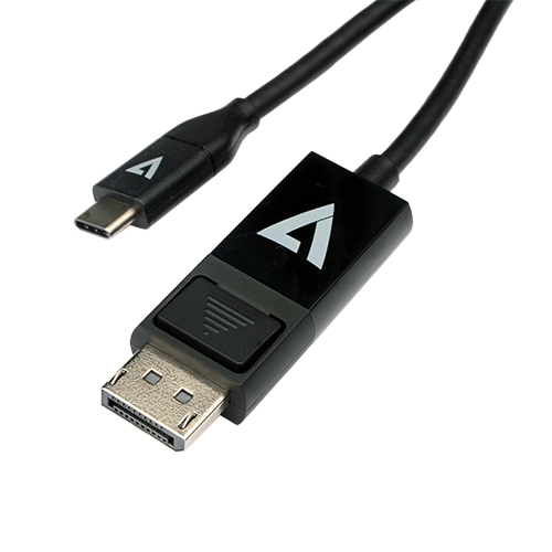 V7 - VIDEO SEVEN USB-C TO DISPLAYPORT CABLE 2M VID/DATA CABLE 21.6GBPS 4KOUTPUT